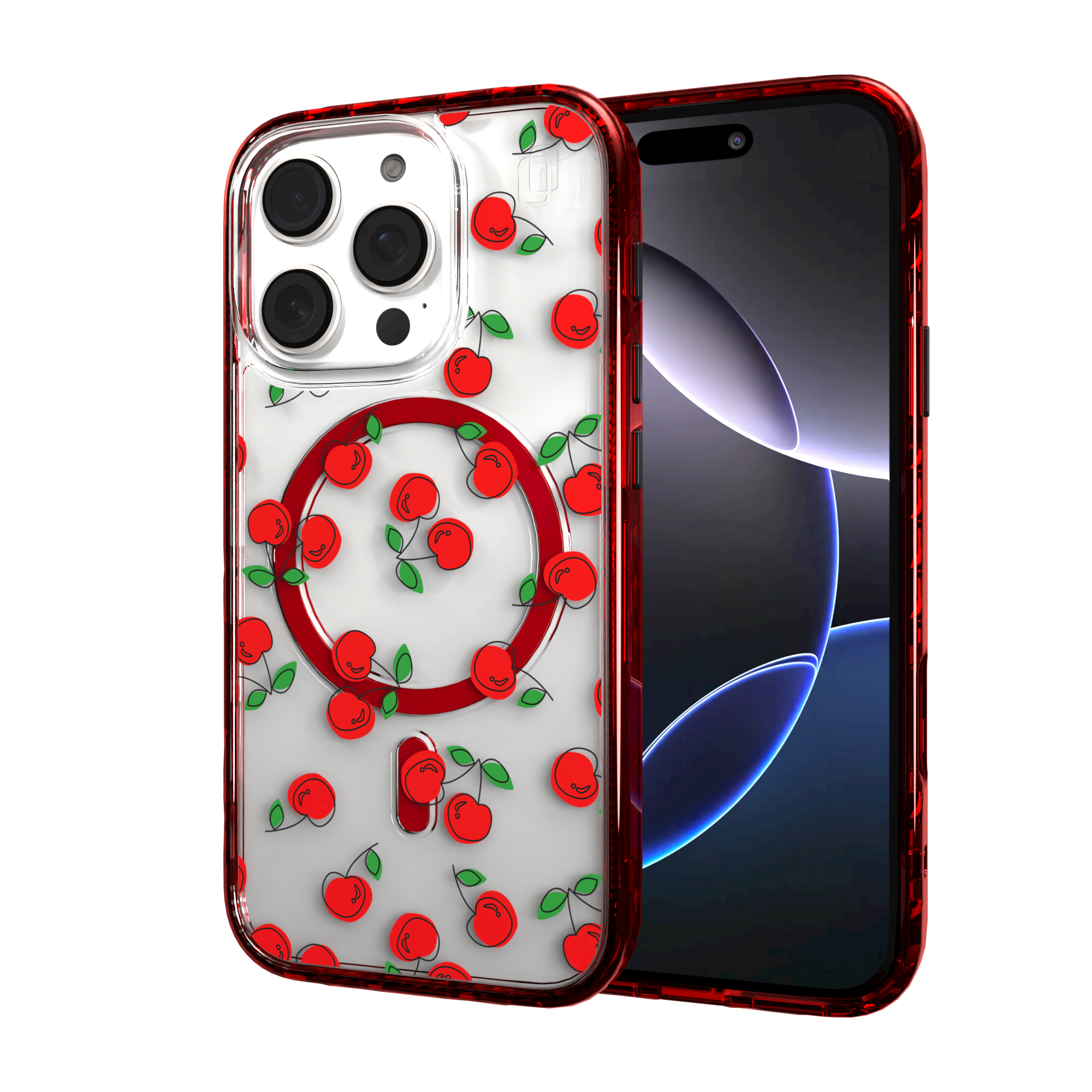 iPhone 16 Series | MagSafe | Fruit Bowl Collection | Bowl O' Cherries Bowl O' Cherries / iPhone 16 Pro / Red