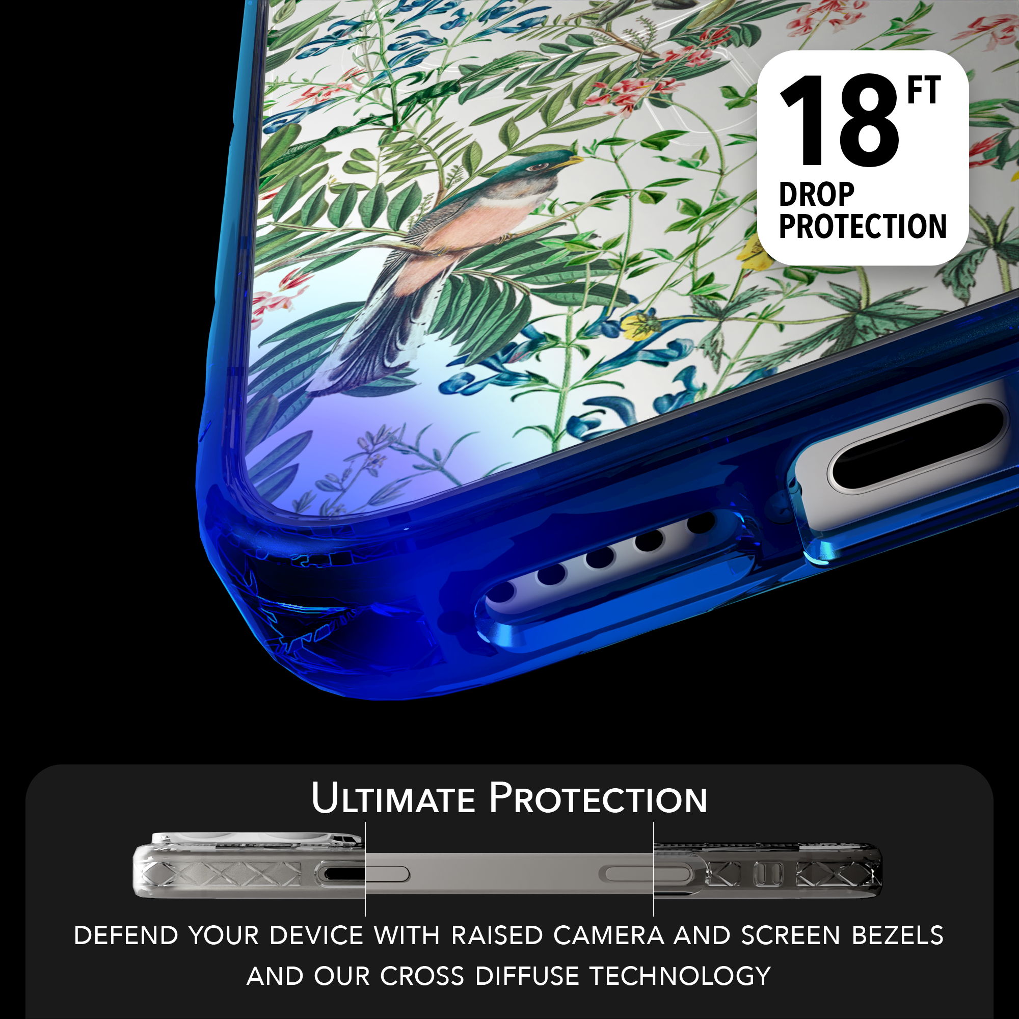 iPhone 16 Series | MagSafe | Bird Case | Botanical Cockatoo Botanical Cockatoo / iPhone 16 Pro Max / Blue