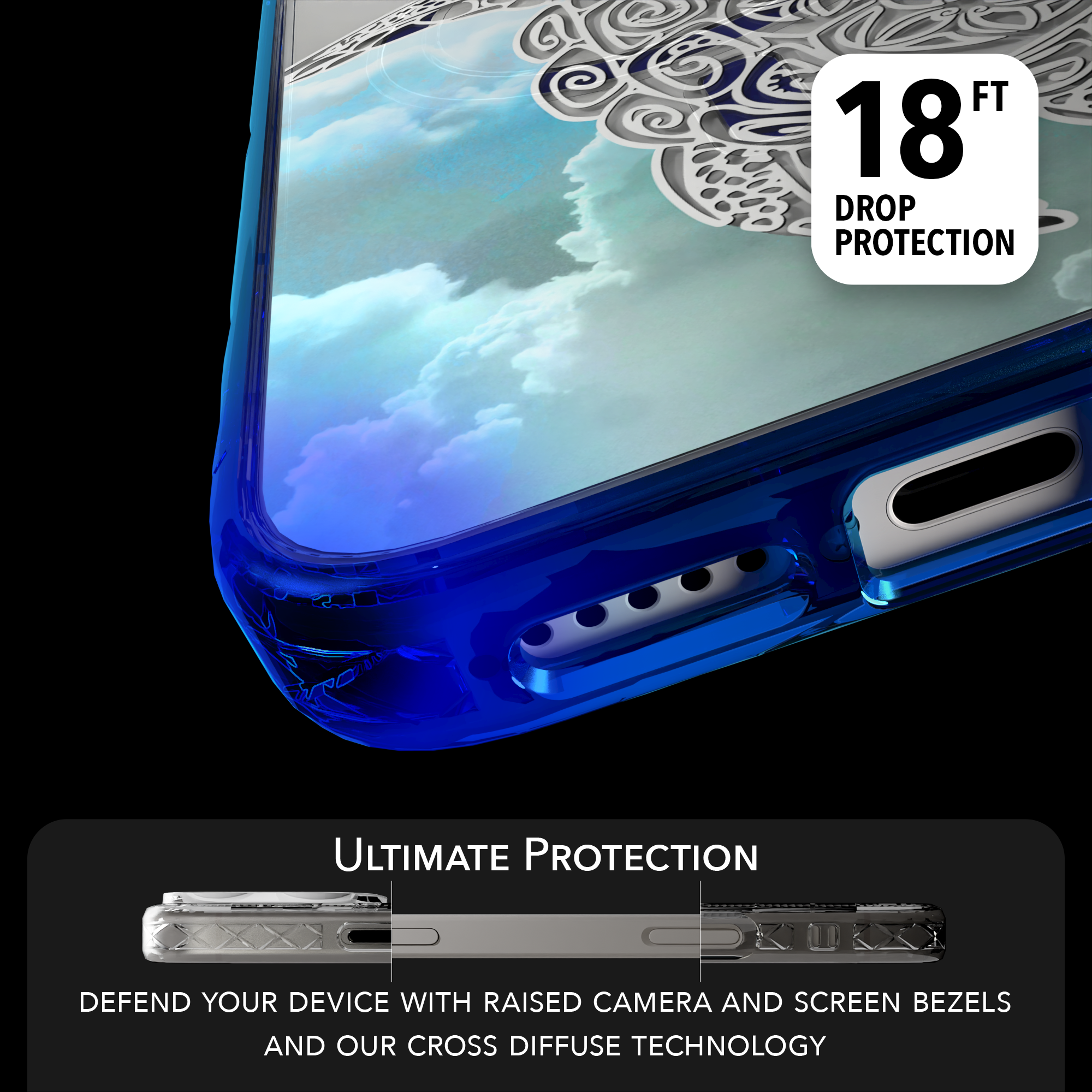 iPhone 16 Series | MagSafe | Coastal Case Collection | White & Teal Sea Turtle Turtle / iPhone 16 Pro Max / Blue