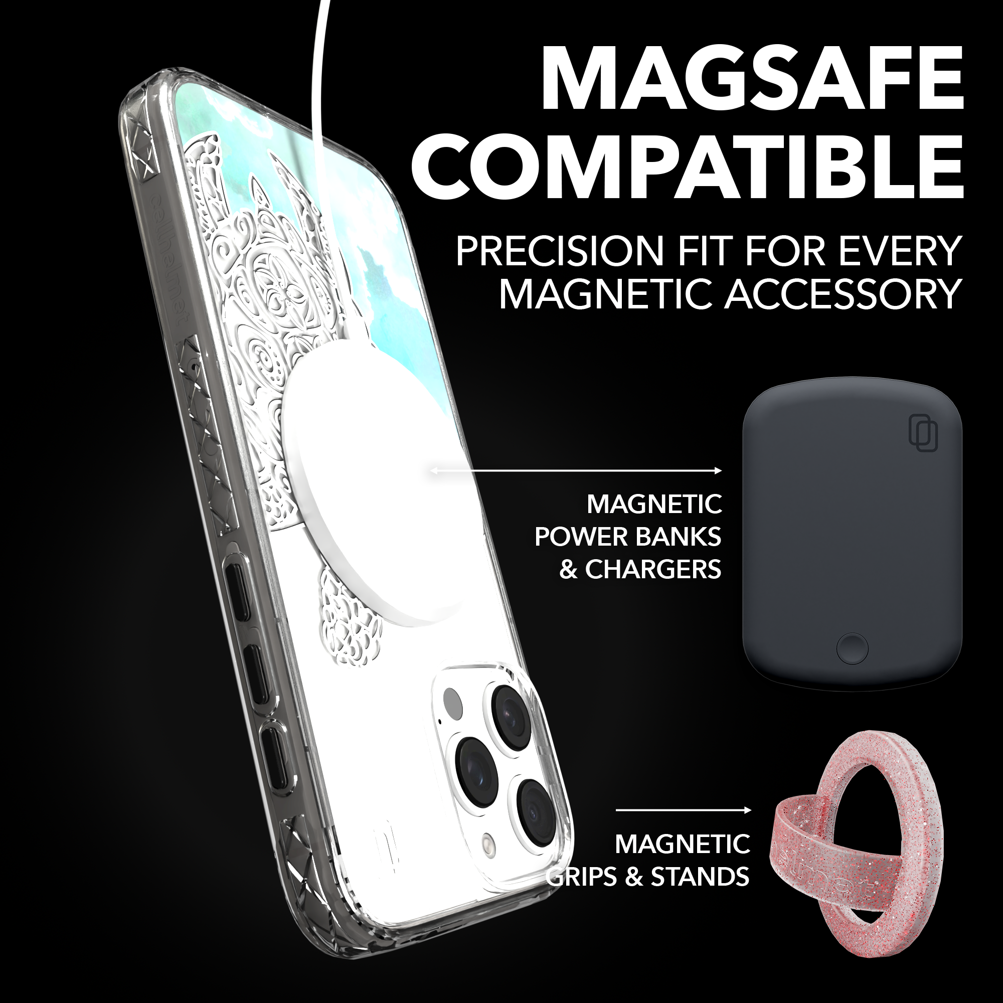 iPhone 16 Series | MagSafe | Coastal Case Collection | White & Teal Sea Turtle Turtle / iPhone 16 Pro Max / Clear