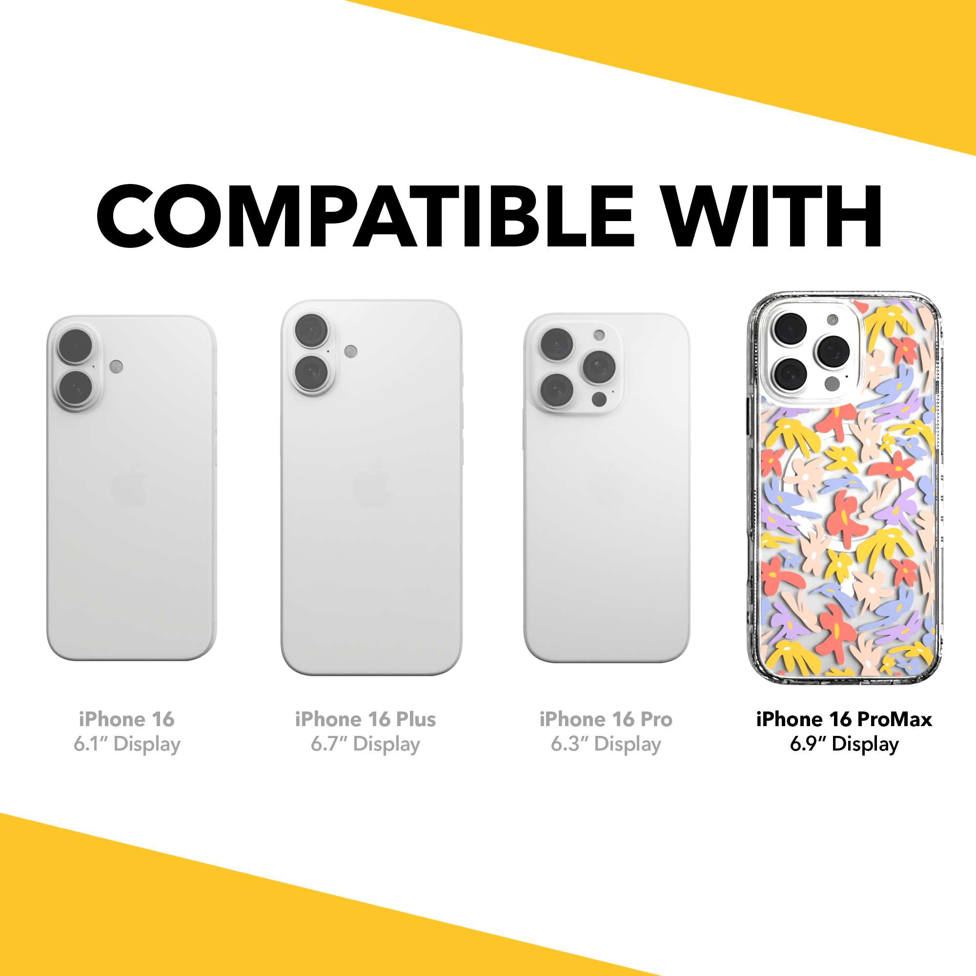 iPhone 16 Series | MagSafe | Flower Case Collection | Trippy Flower Petal Dreams Petal Dreams / iPhone 16 Pro Max / Clear