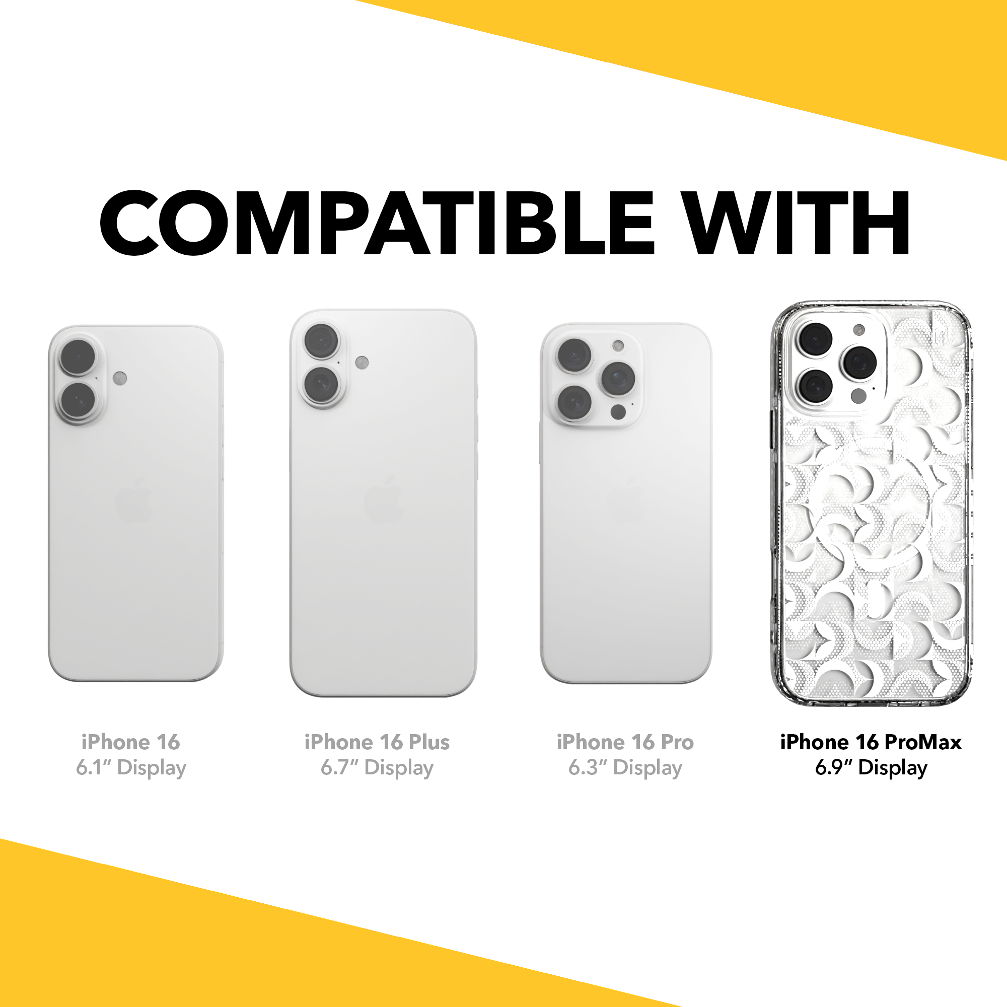 iPhone 16 Series | MagSafe | Abstract Art Case | Retro White Swirls Retro White / iPhone 16 Pro Max / Clear