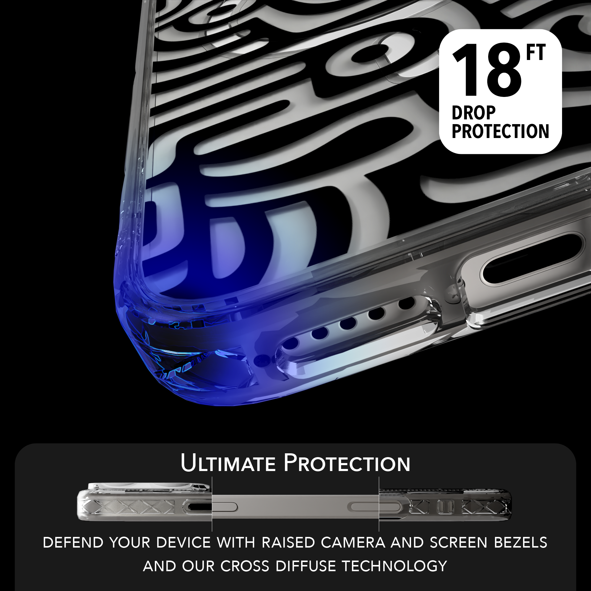 iPhone 16 Series | MagSafe | Monochromatic Case Designs | Glyphs Glyphs / iPhone 16 Pro Max / Clear