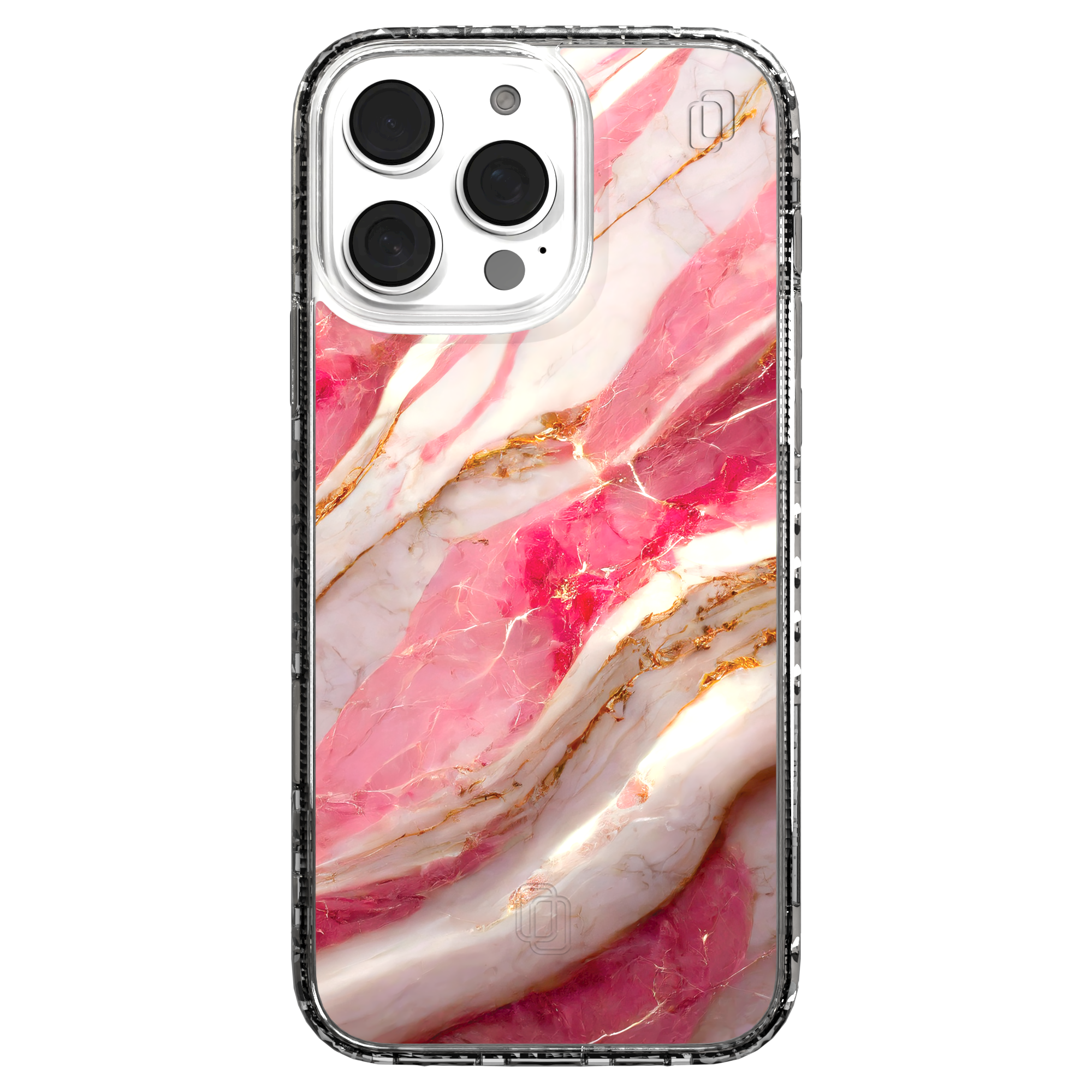 iPhone 16 Series | MagSafe | Stone Beauty Case Collection | New Dawn Pink, White & Gold Marble New Dawn / iPhone 16 Pro Max / Clear