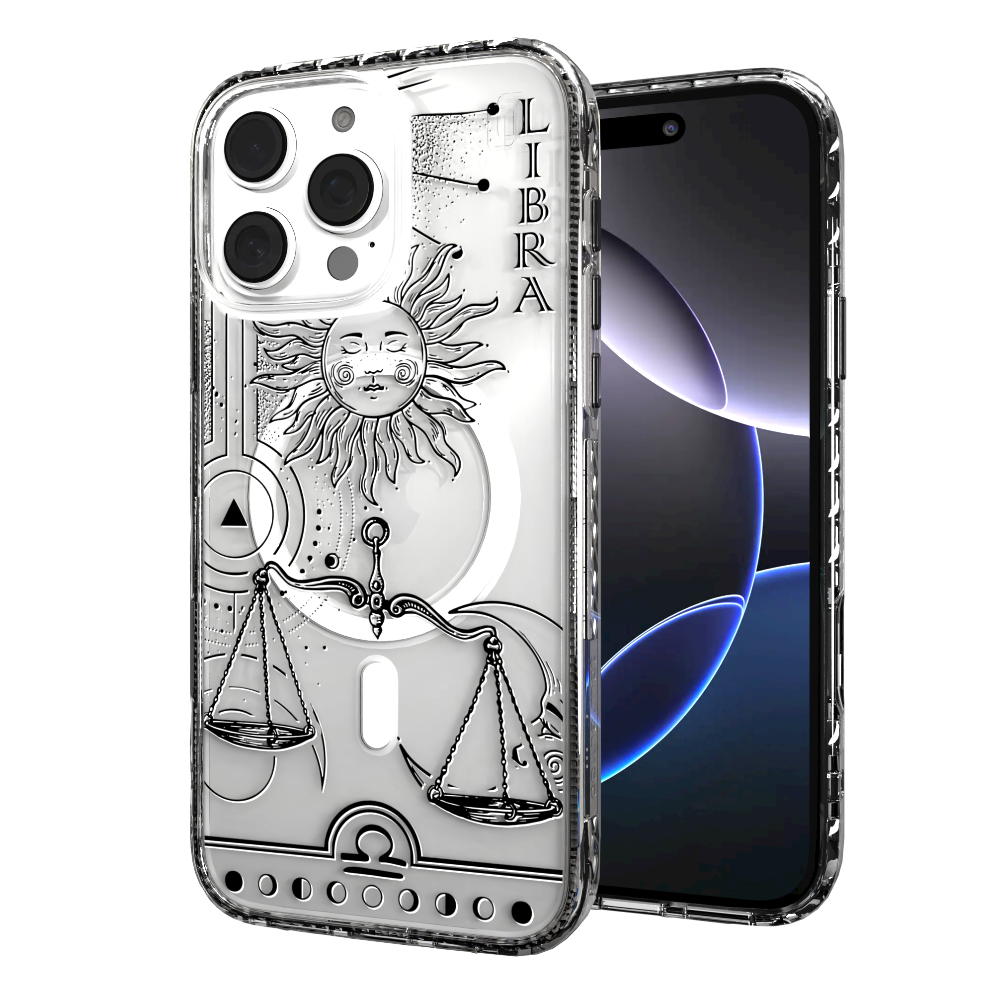 iPhone 16 Series | MagSafe | Zodiac Collection | Libra Libra Black / iPhone 16 Pro Max / Clear