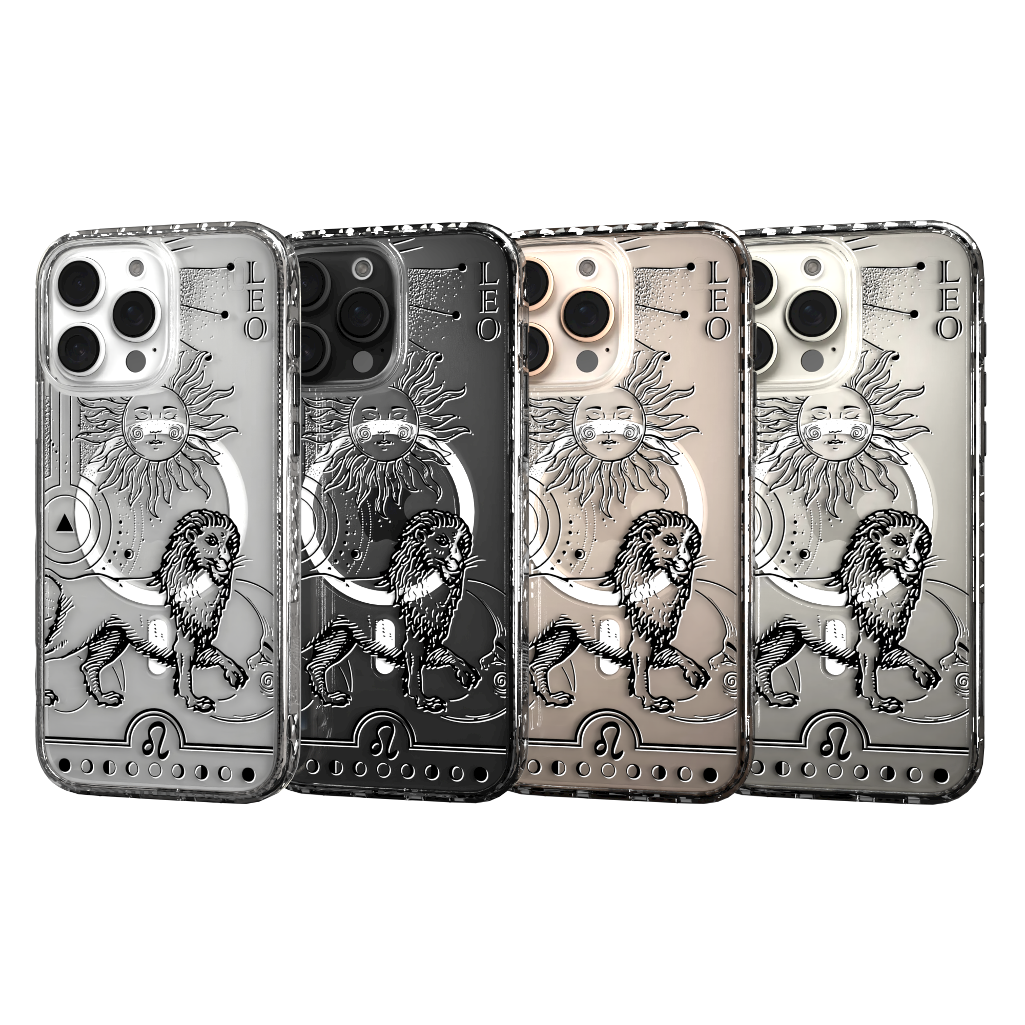 iPhone 16 Series | MagSafe | Zodiac Collection | Leo Leo Black / iPhone 16 Pro Max / Clear