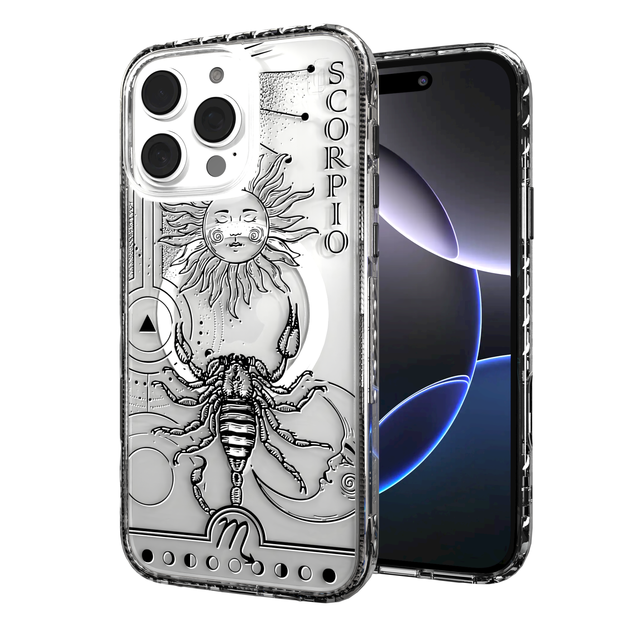 iPhone 16 Series | MagSafe | Zodiac Collection | Scorpio Scorpio Black / iPhone 16 Pro Max / Clear