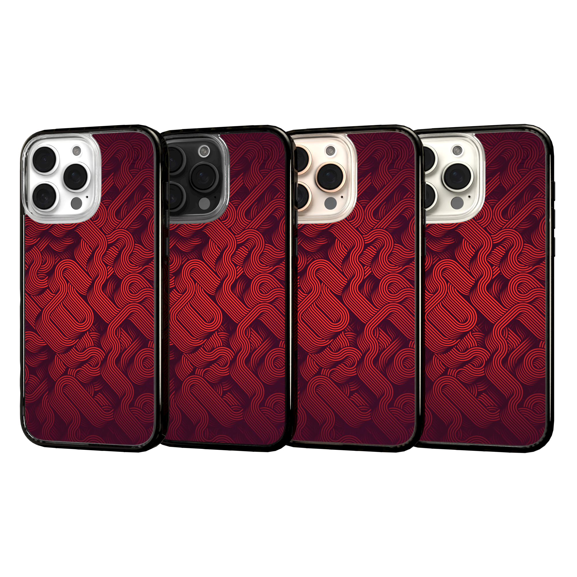 iPhone 16 Series | MagSafe | Monochromatic Case Designs | Red Dimensions Red Dimensions / iPhone 16 Pro Max / Black