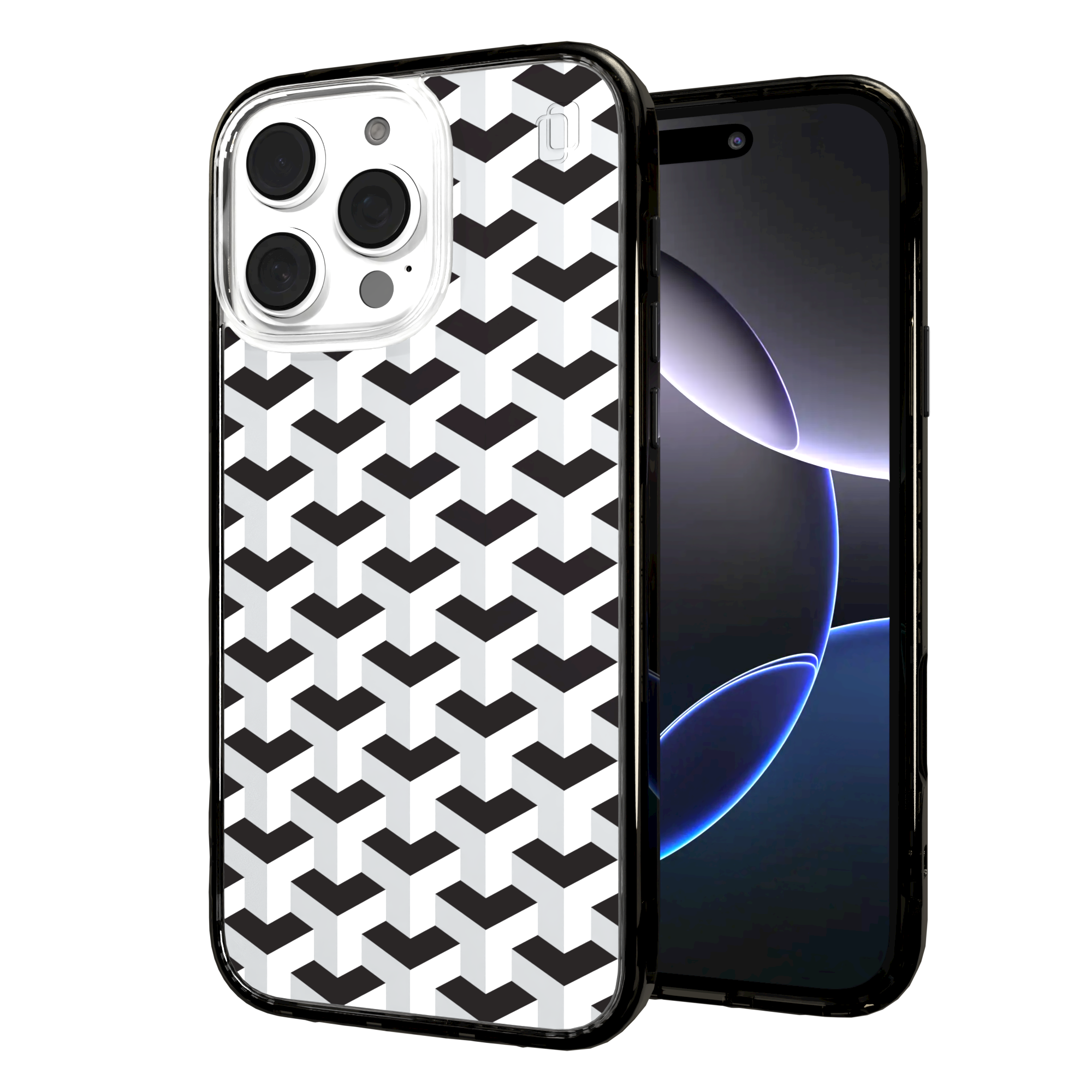 iPhone 16 Series | MagSafe | Monochromatic Case Designs | Infinite Stairway Infinite Stairway / iPhone 16 Pro Max / Black