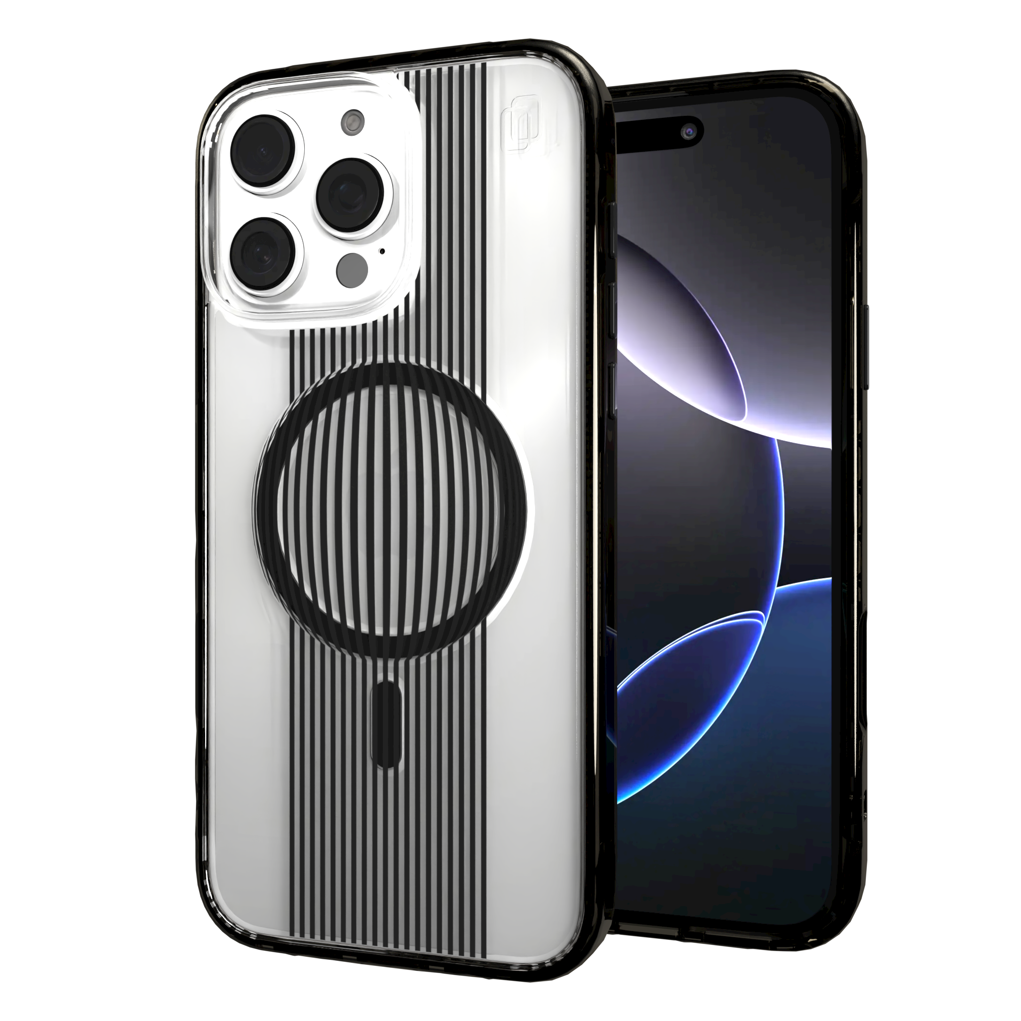 iPhone 16 Series | MagSafe | Monochromatic Case Designs | Gravity Sphere Gravity / iPhone 16 Pro Max / Black