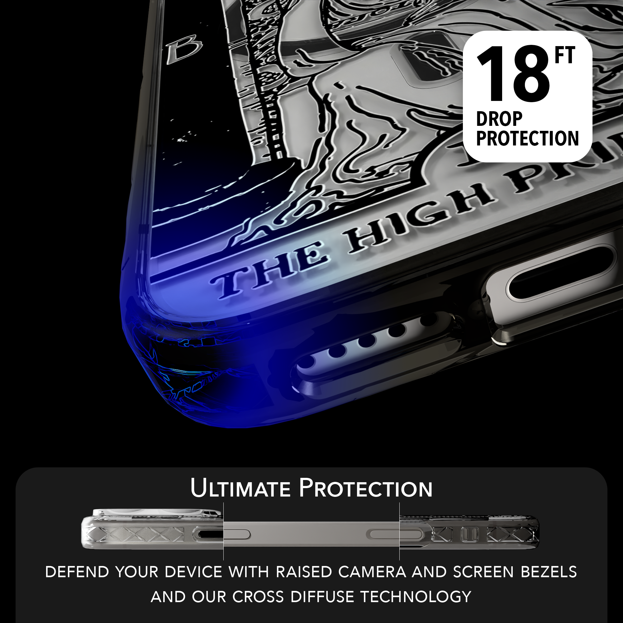 iPhone 16 Series | MagSafe | Tarot Collection | The High Priestess The High Priestess - Line / iPhone 16 Pro Max / Black