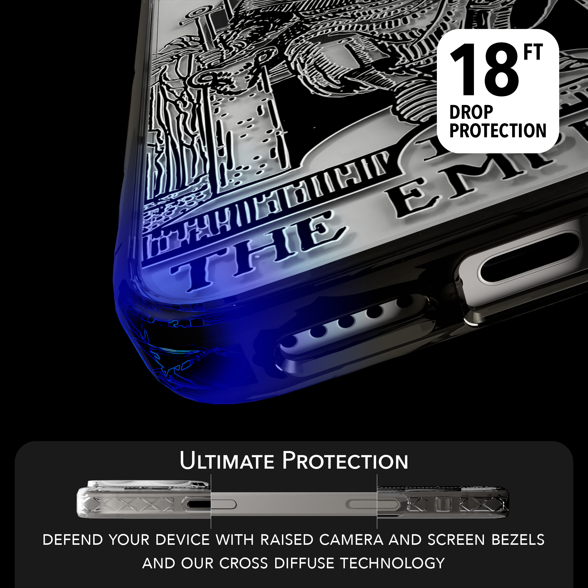 iPhone 16 Series | MagSafe | Tarot Collection | The Emperor The Emperor - Line / iPhone 16 Pro Max / Black