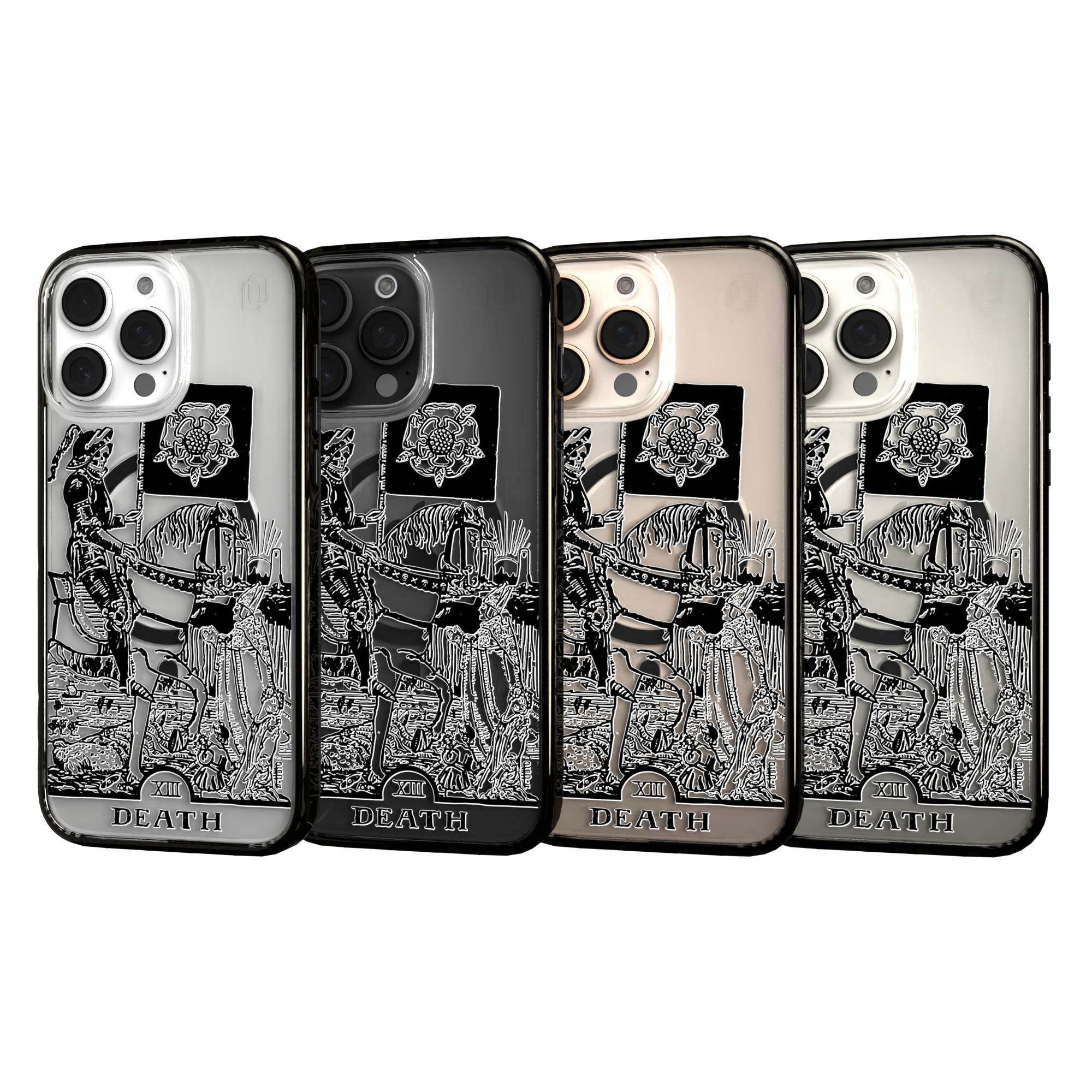 iPhone 16 Series | MagSafe | Tarot Collection | Death Death - Line / iPhone 16 Pro Max / Black