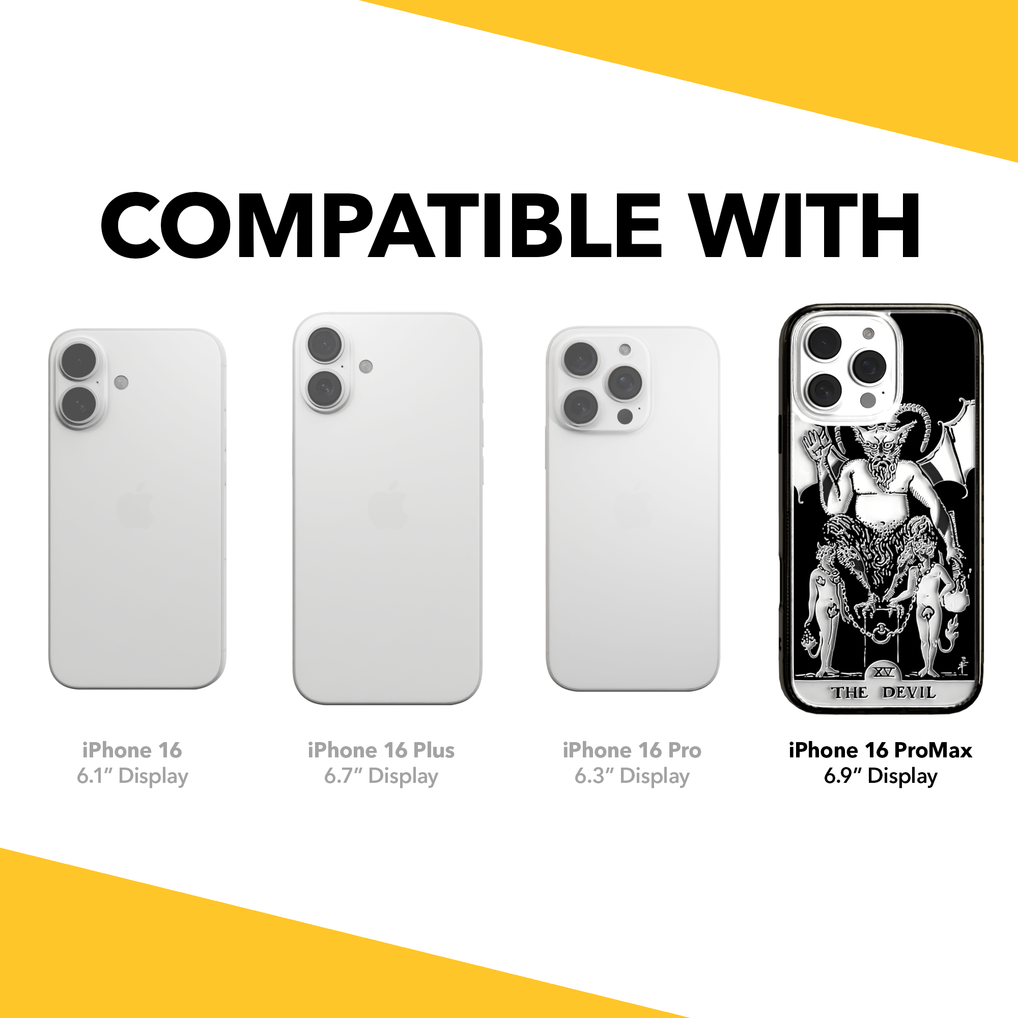 iPhone 16 Series | MagSafe | Tarot Collection | The Devil The Devil - Line / iPhone 16 Pro Max / Black
