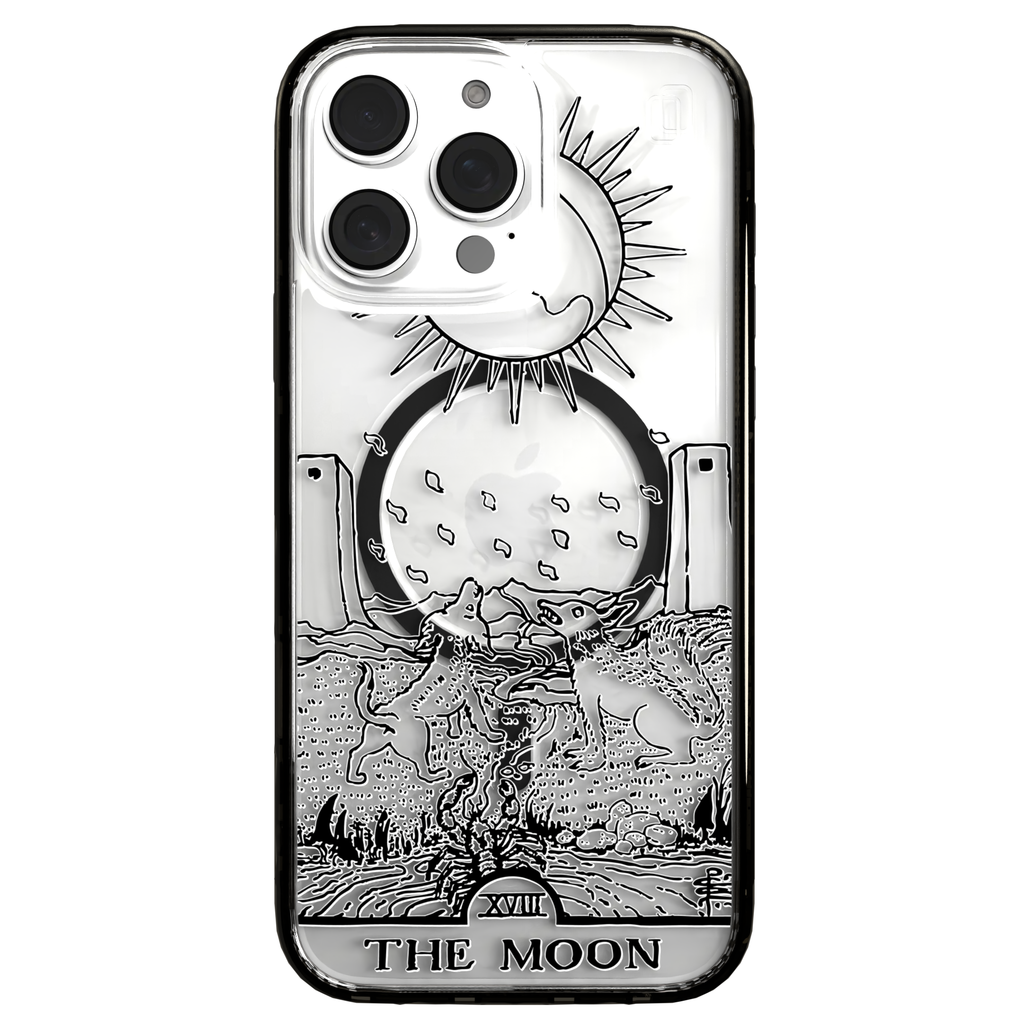 iPhone 16 Series | MagSafe | Tarot Collection | The Moon The Moon - Line / iPhone 16 Pro Max / Black