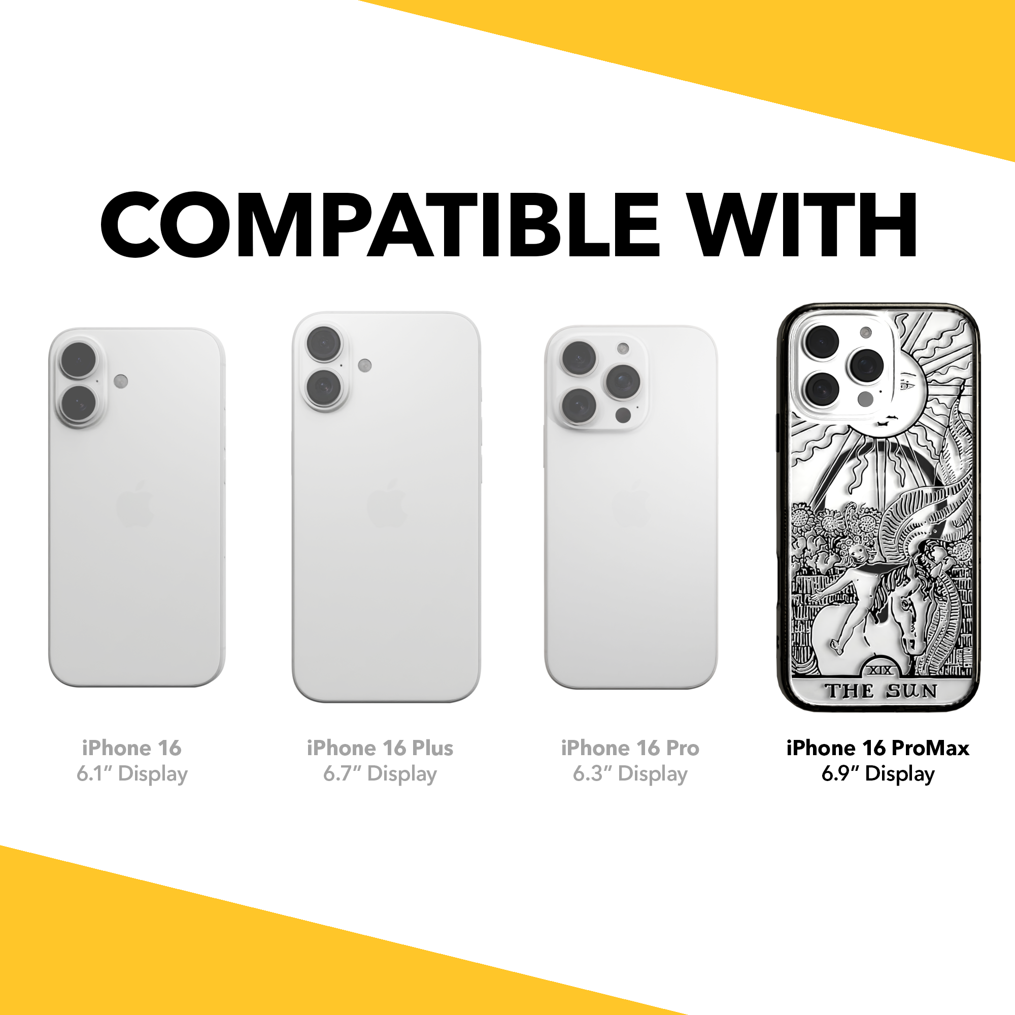 iPhone 16 Series | MagSafe | Tarot Collection | The Sun The Sun - Line / iPhone 16 Pro Max / Black