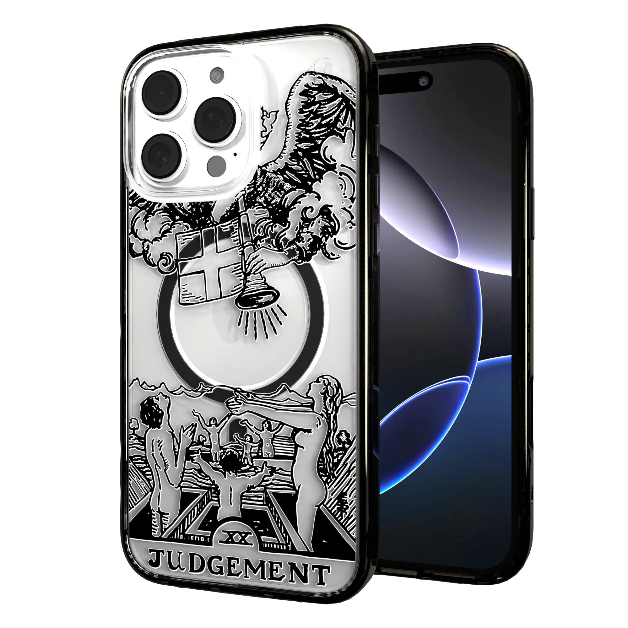 iPhone 16 Series | MagSafe | Tarot Collection | Judgement Judgement - Line / iPhone 16 Pro Max / Black
