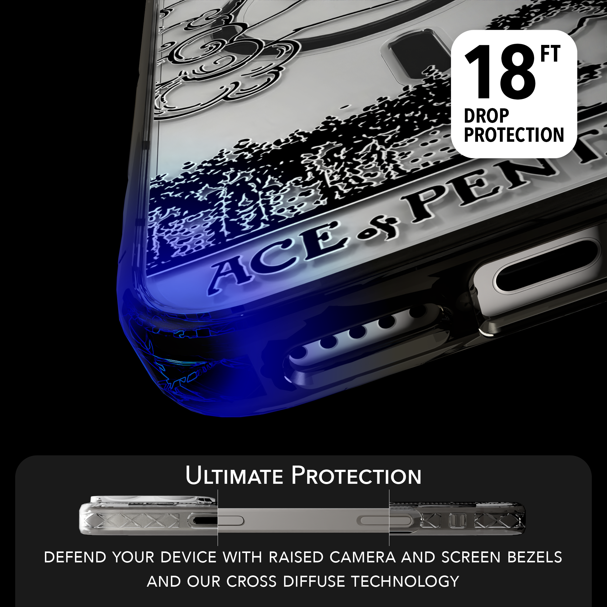 iPhone 16 Series | MagSafe | Tarot Collection | Ace of Pentacles Ace of Pentacles - Line / iPhone 16 Pro Max / Black