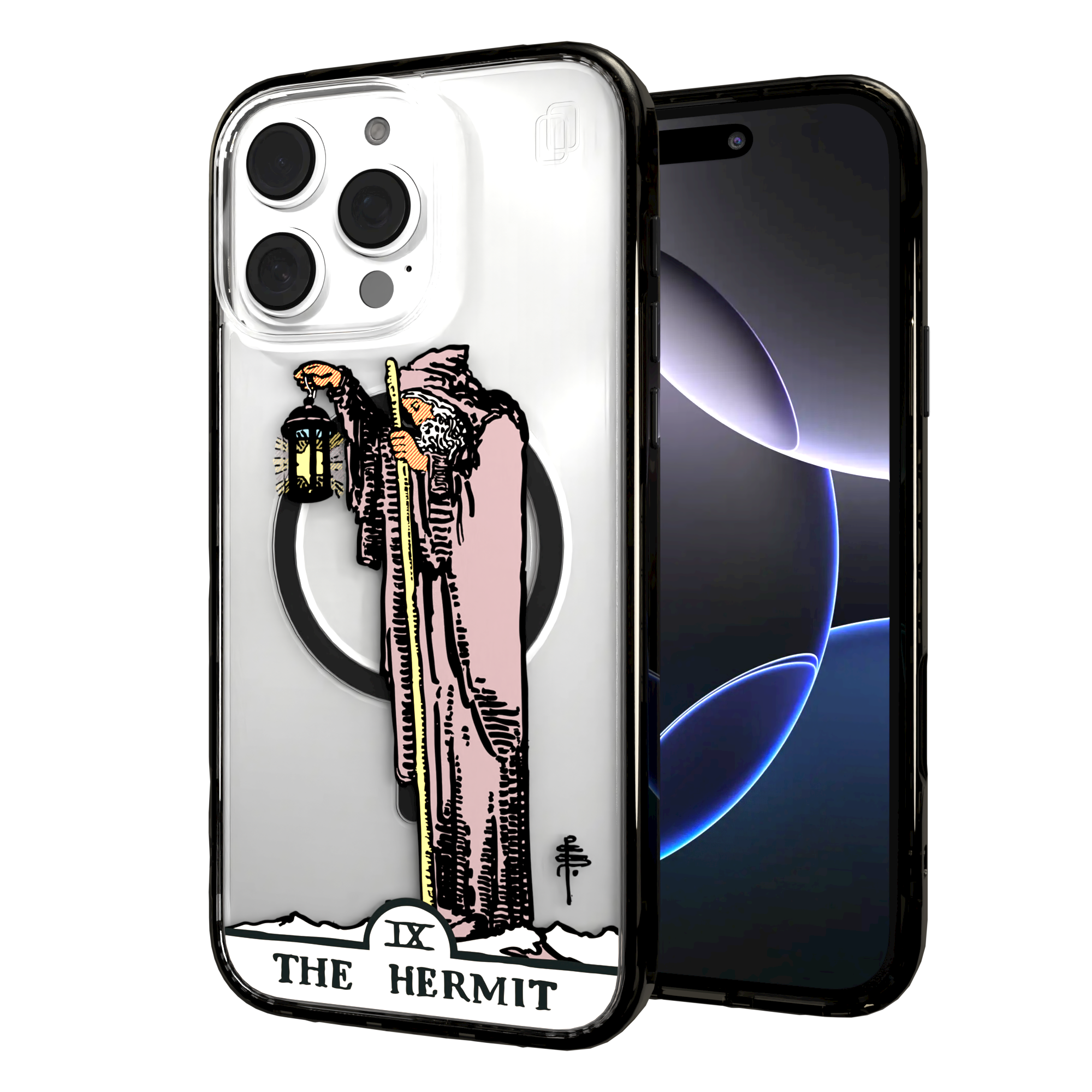 iPhone 16 Series | MagSafe | Tarot Collection | The Hermit The Hermit - Color / iPhone 16 Pro Max / Black