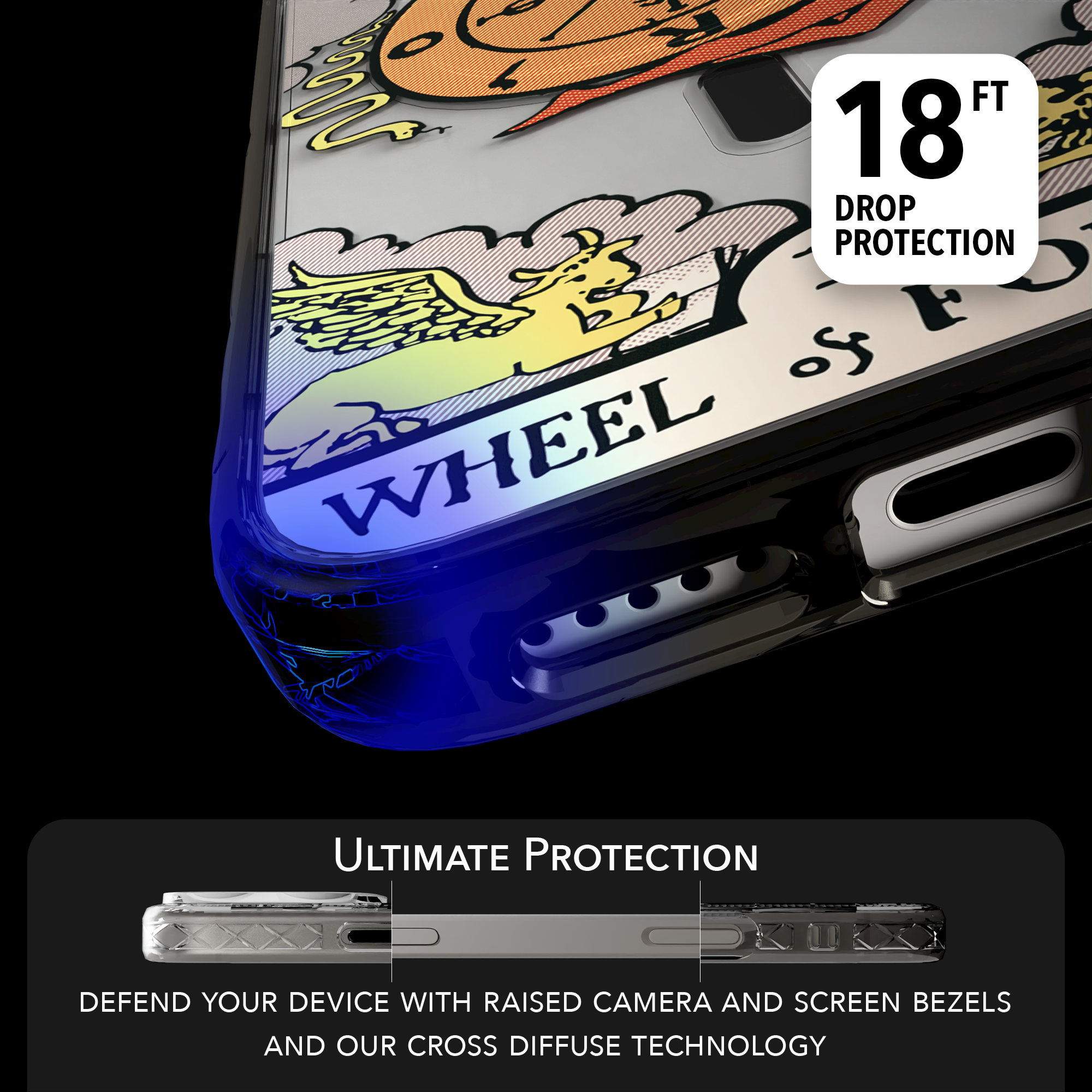 iPhone 16 Series | MagSafe | Tarot Collection | Wheel of Fortune Wheel of Fortune - Color / iPhone 16 Pro Max / Black
