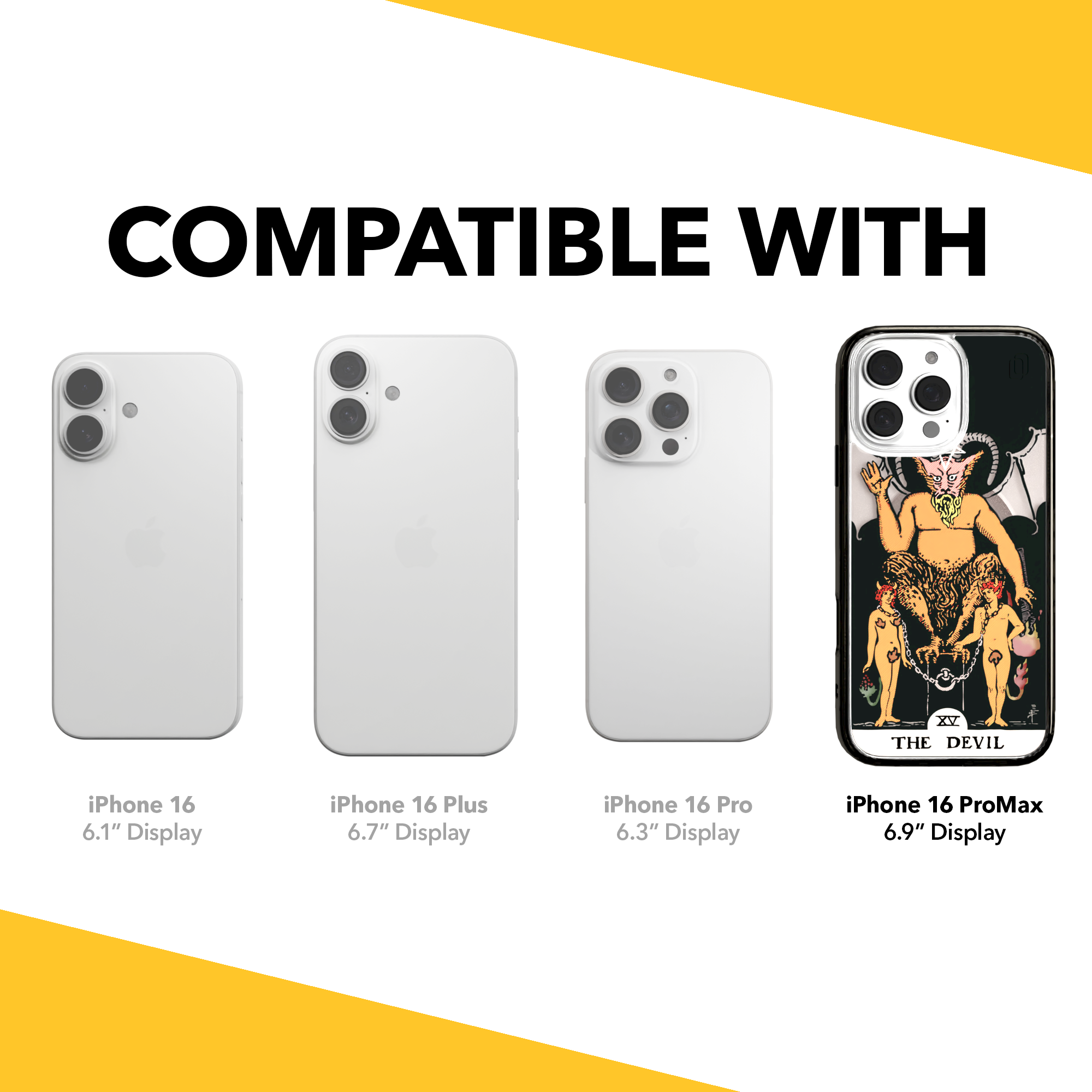 iPhone 16 Series | MagSafe | Tarot Collection | The Devil The Devil - Color / iPhone 16 Pro Max / Black