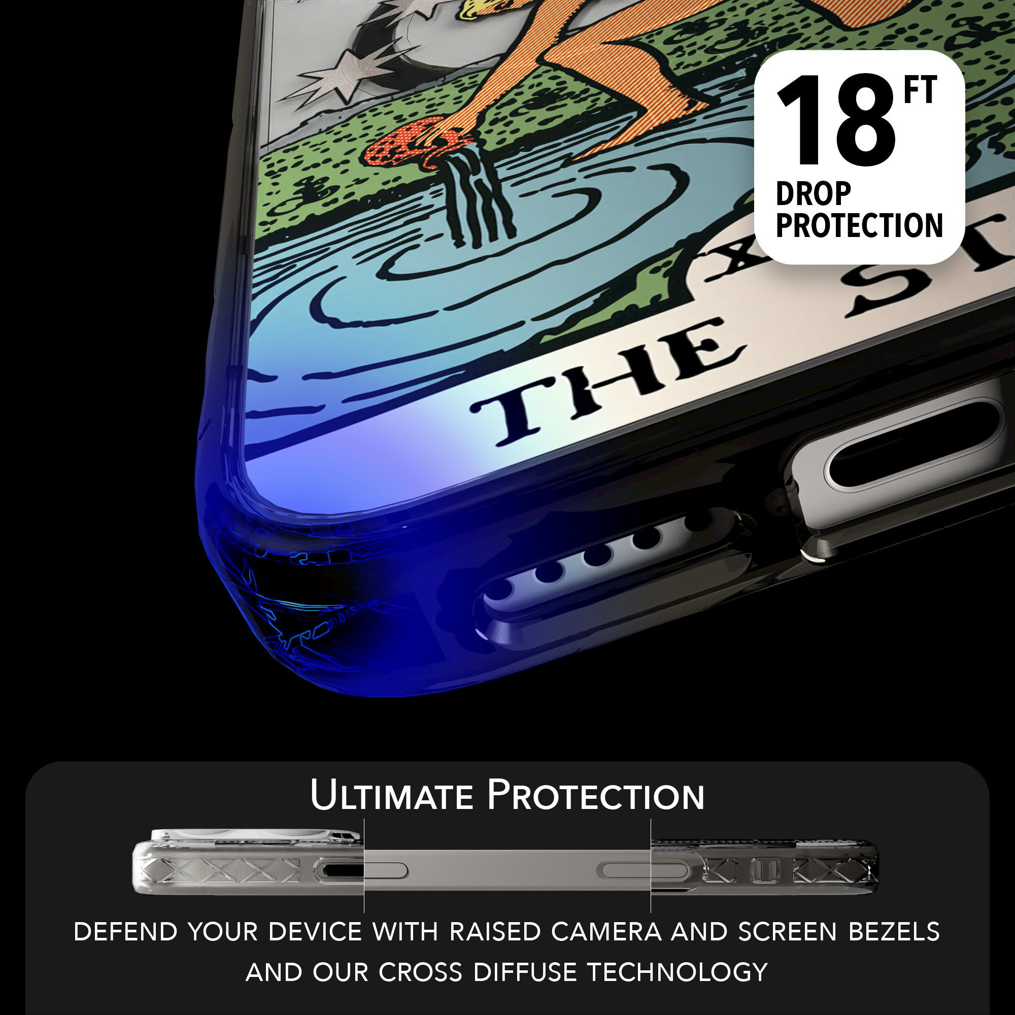 iPhone 16 Series | MagSafe | Tarot Collection | The Star The Star - Color / iPhone 16 Pro Max / Black