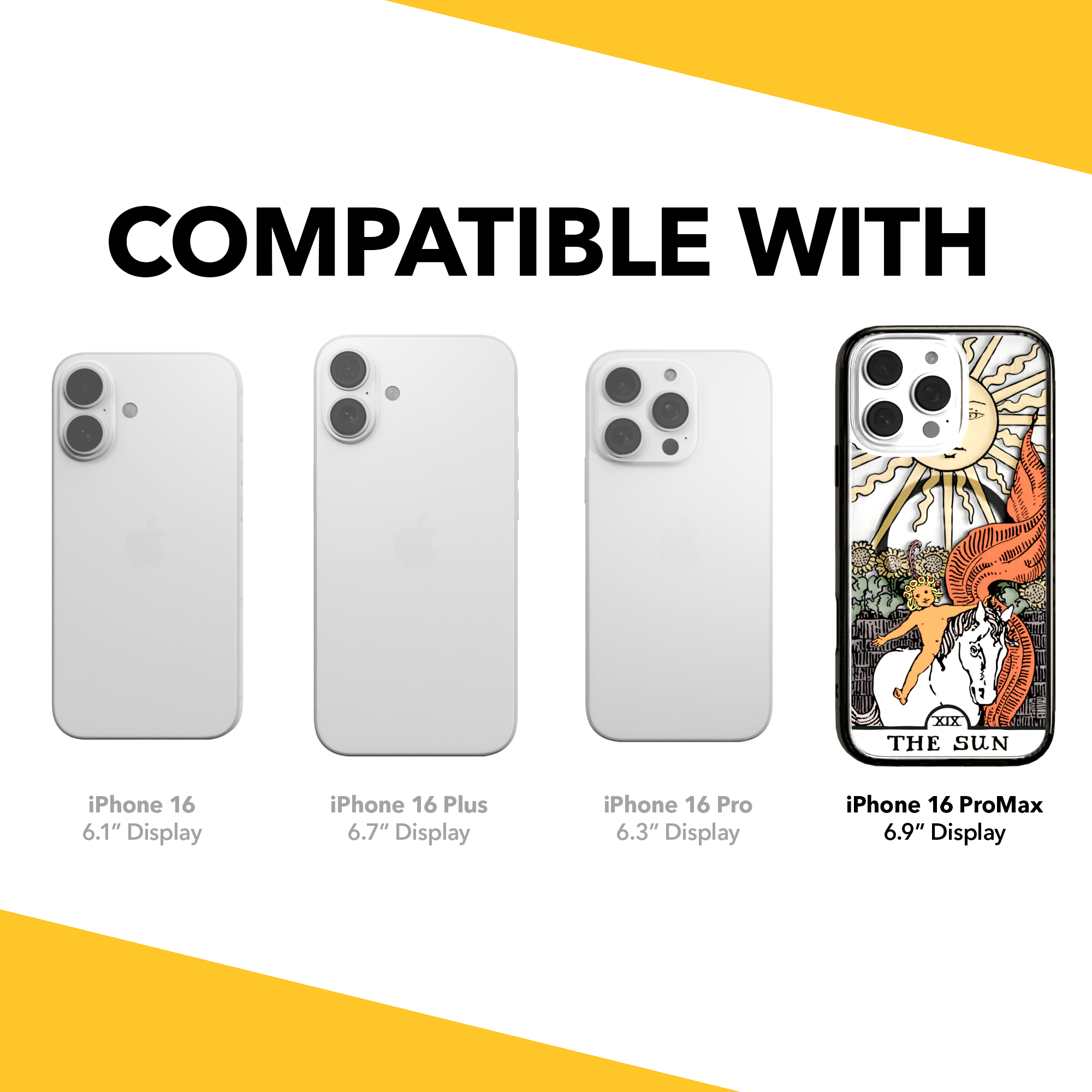 iPhone 16 Series | MagSafe | Tarot Collection | The Sun The Sun - Color / iPhone 16 Pro Max / Black