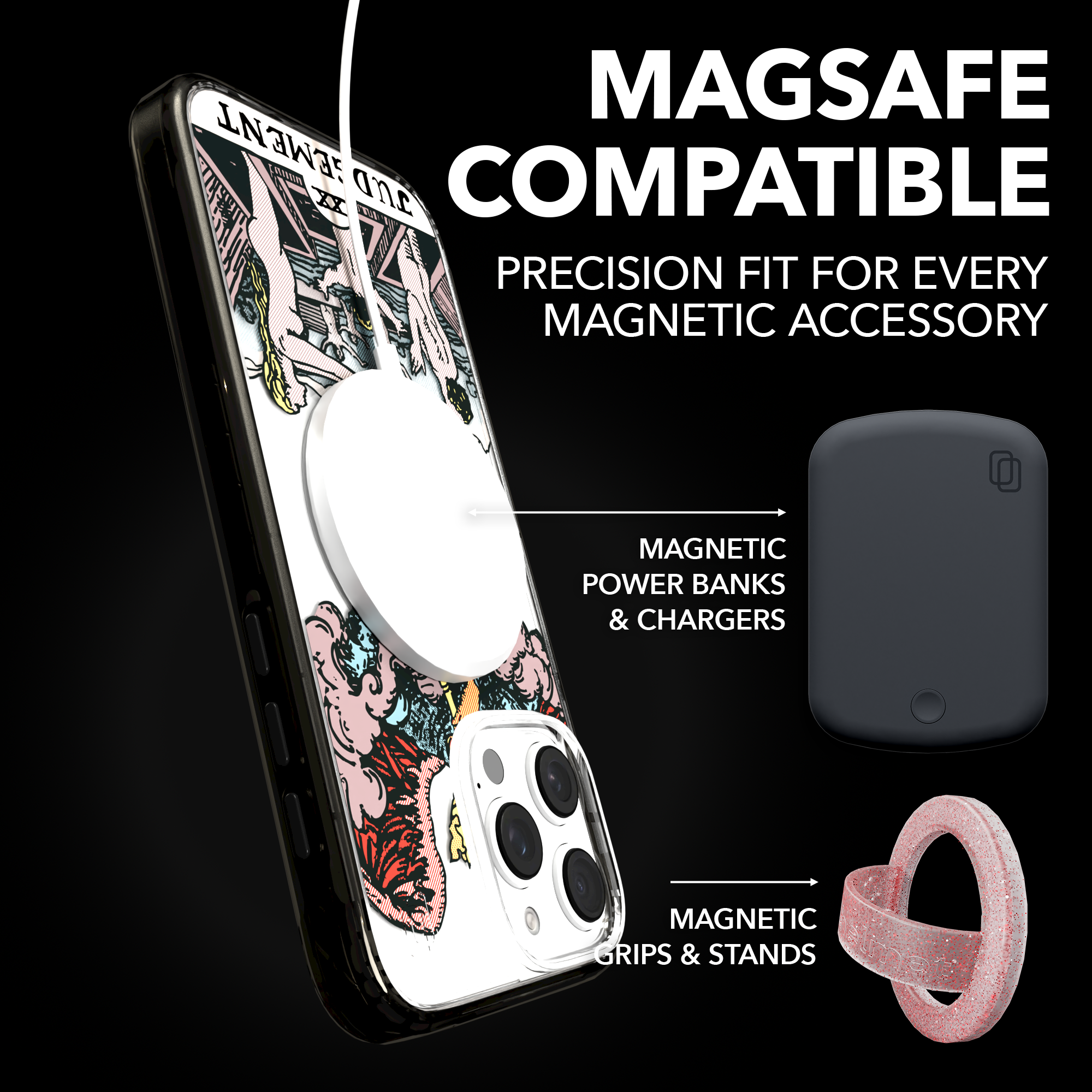 iPhone 16 Series | MagSafe | Tarot Collection | Judgement Judgement - Color / iPhone 16 Pro Max / Black