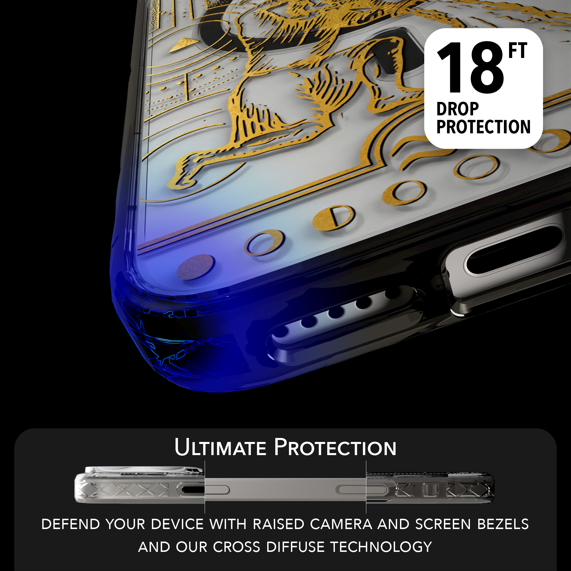 iPhone 16 Series | MagSafe | Zodiac Collection | Aquarius Aquarius Gold / iPhone 16 Pro Max / Black