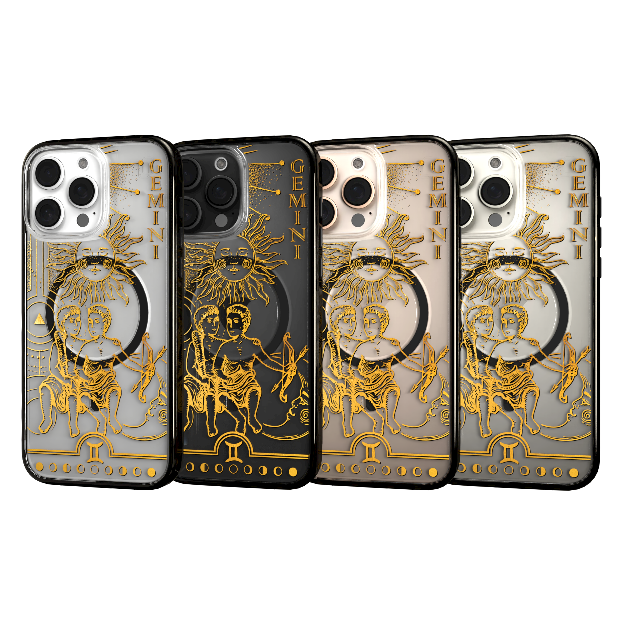 iPhone 16 Series | MagSafe | Zodiac Collection | Gemini Gemini Gold / iPhone 16 Pro Max / Black