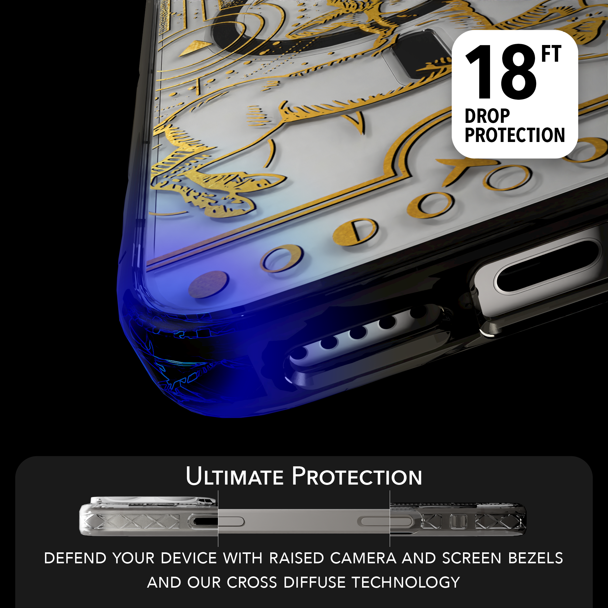 iPhone 16 Series | MagSafe | Zodiac Collection | Sagitarius Sagittarius Gold / iPhone 16 Pro Max / Black