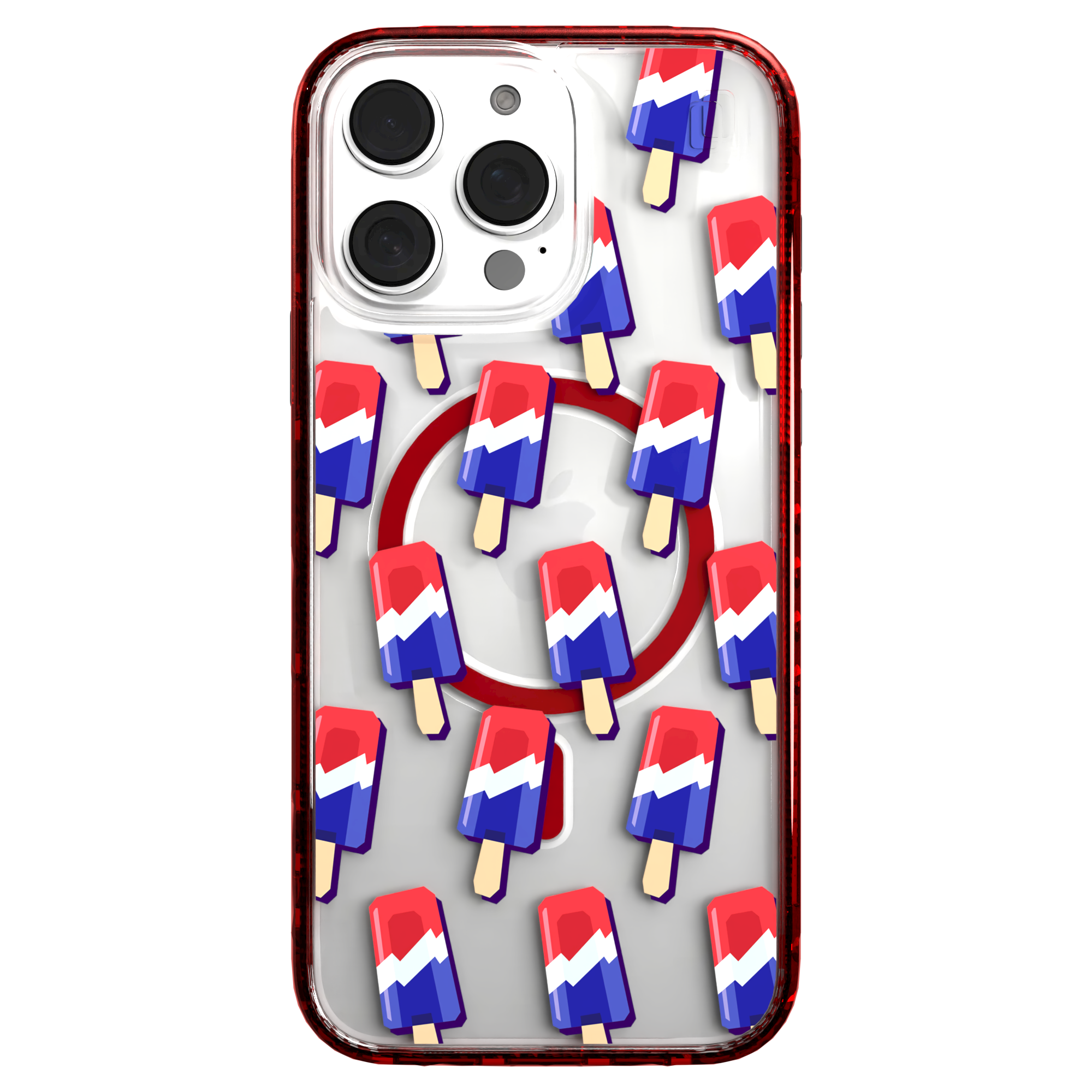 iPhone 16 Series | MagSafe | Summer Vibes Case Collection | Patriot Popsicle Patriot Popsicle / iPhone 16 Pro Max / Red