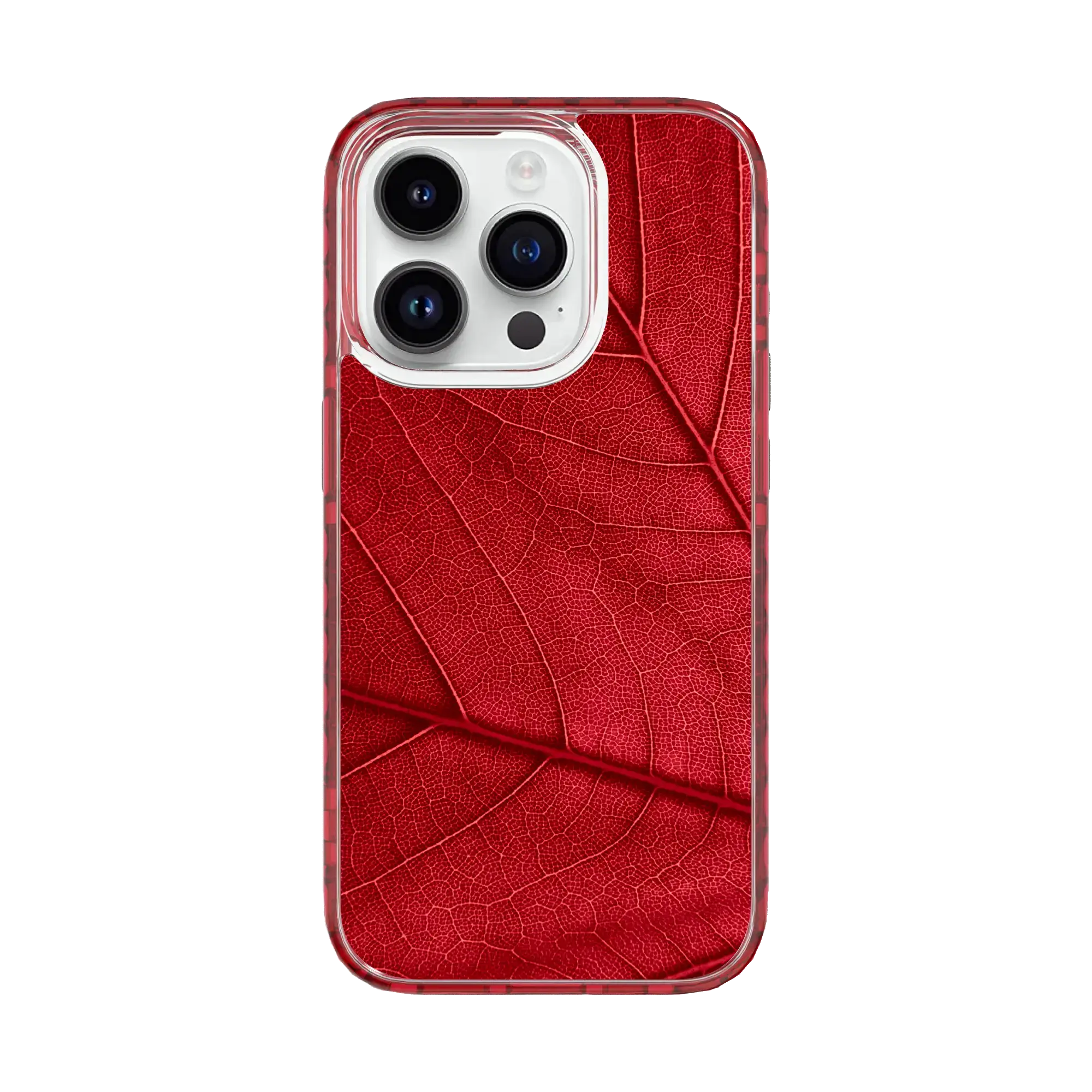 Crimson Cascade | Autumn Leaves | Custom MagSafe Case Design for Apple iPhone 15 Series