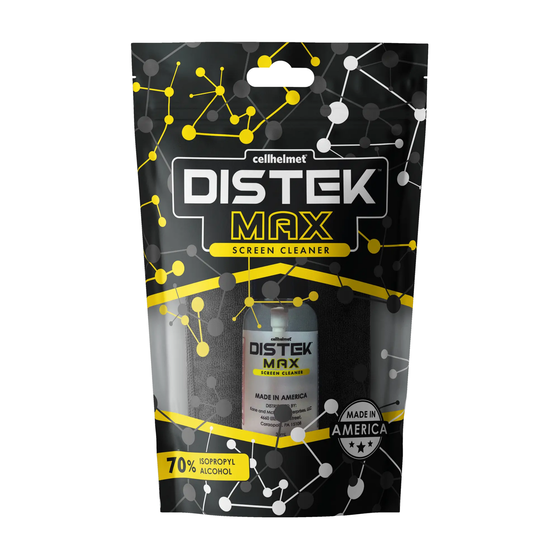 cellhelmet DISTEK Max Phone Screen Cleaner with 70 Percent Alcohol