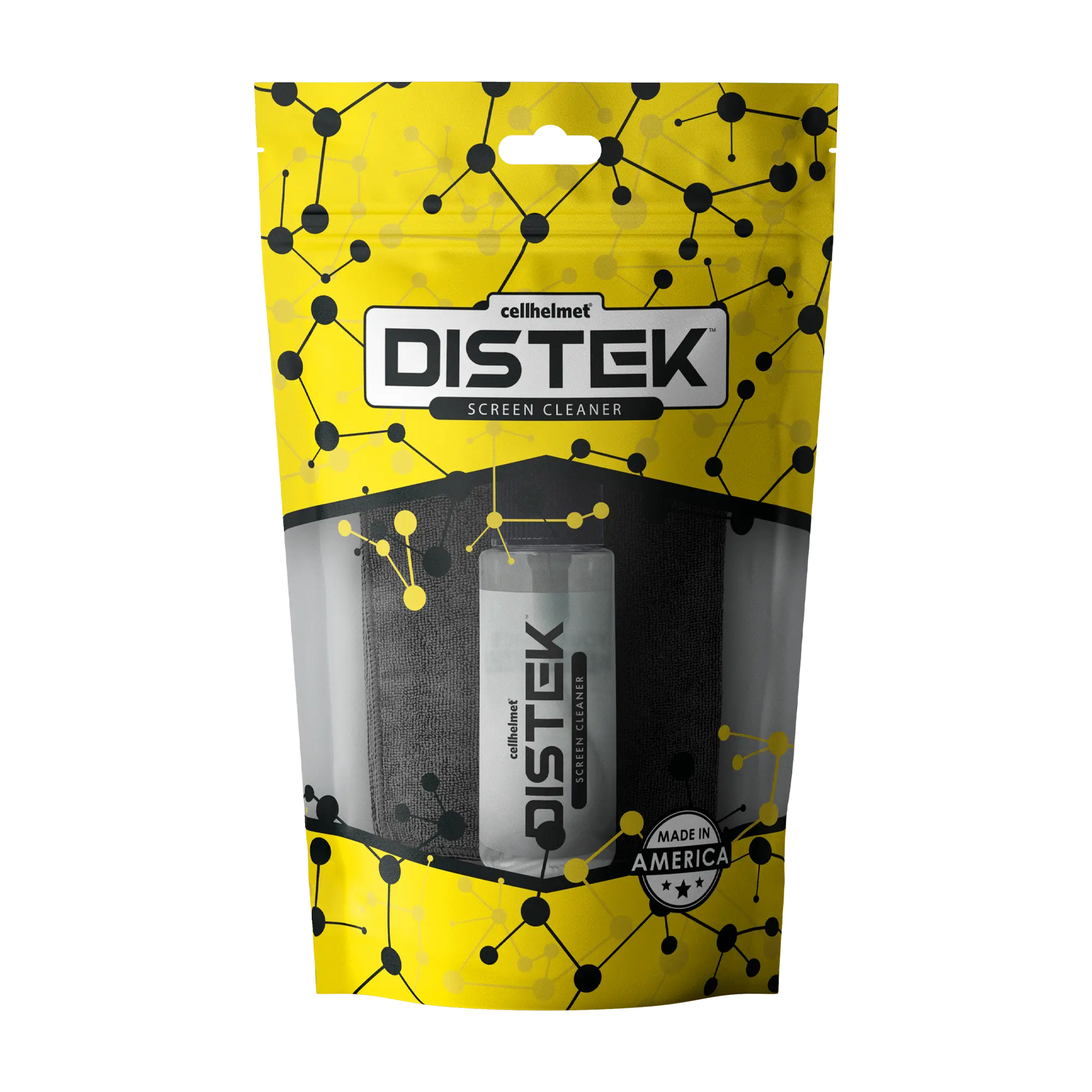 DISTEK Screen and Phone Cleaner with Cleaning Cloth - Screen Cleaner - 30mL - cellhelmet