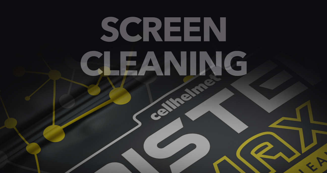 yellow and black packaging for screen clean