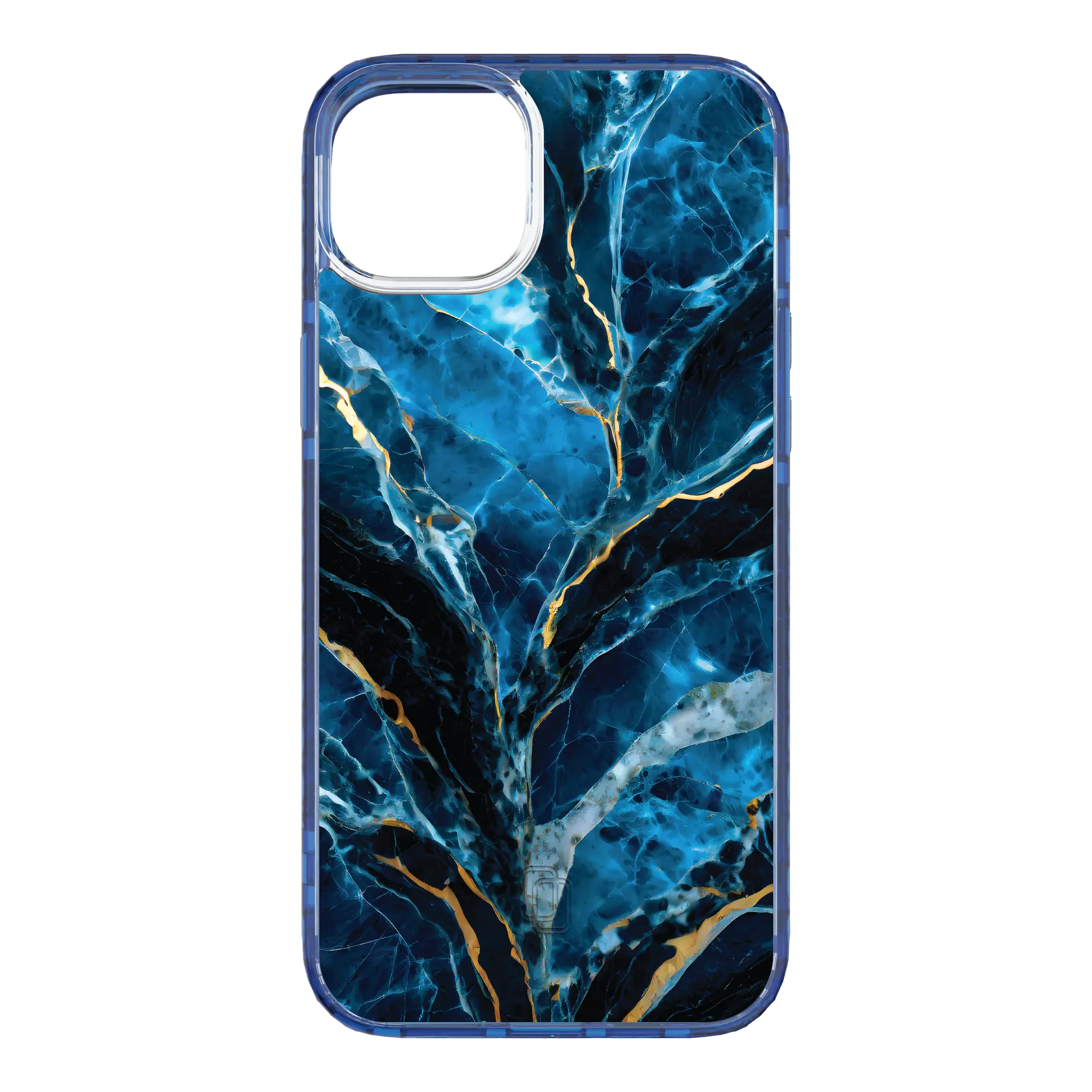 Apple-iPhone-15-Plus-Bermuda-Blue Deep Sea | Protective MagSafe Case | Marble Stone Series for Apple iPhone 15 Series cellhelmet cellhelmet