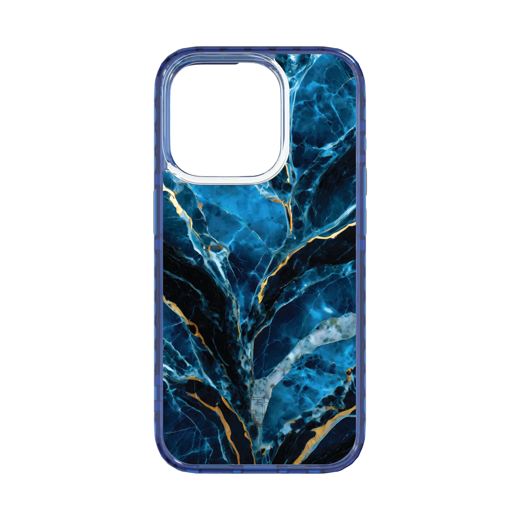 Apple-iPhone-15-Pro-Bermuda-Blue Deep Sea | Protective MagSafe Case | Marble Stone Series for Apple iPhone 15 Series cellhelmet cellhelmet