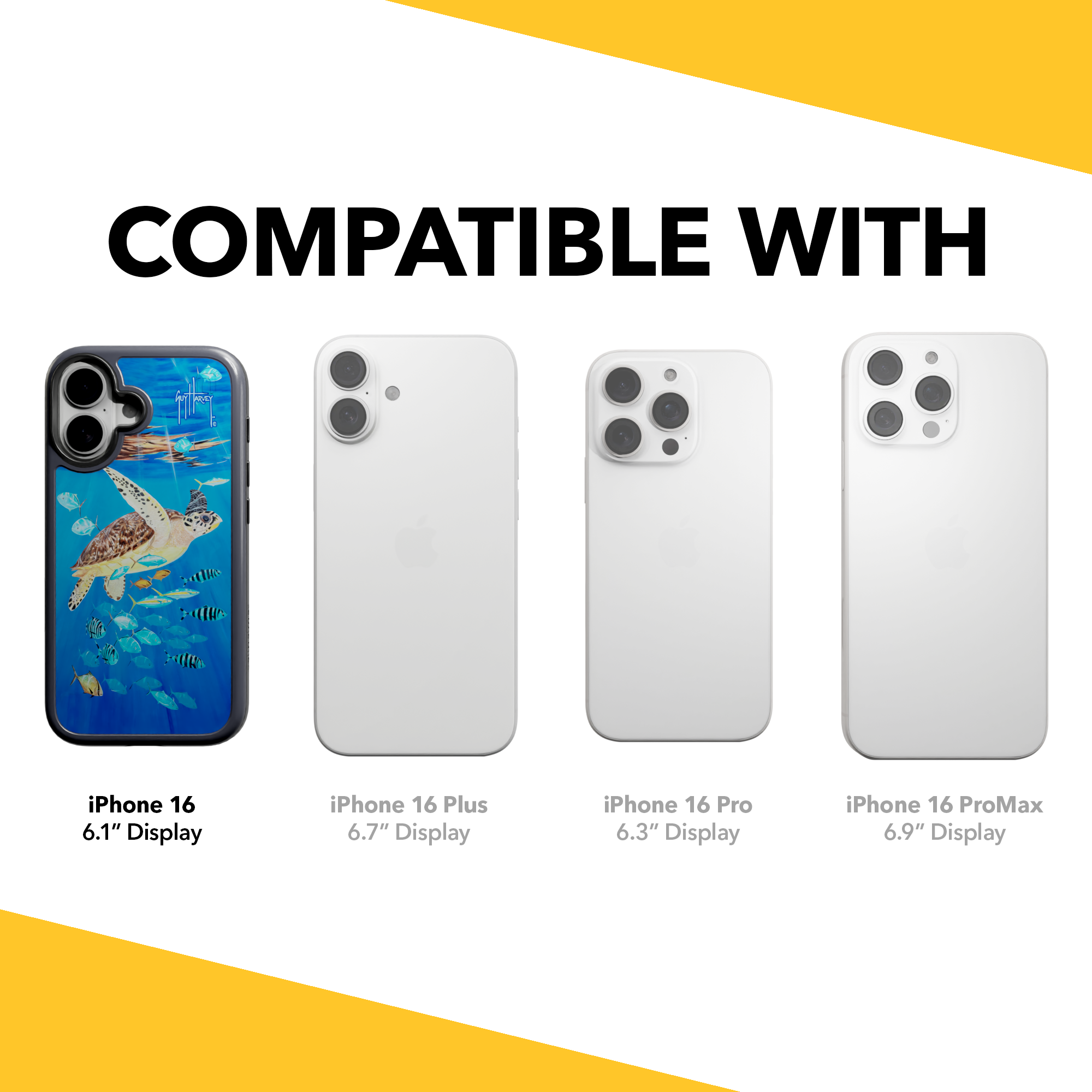 iPhone 16 Series | Protective MagSafe ® | Guy Harvey Originals - Platas Hawksbill iPhone 16 / Future Dusk