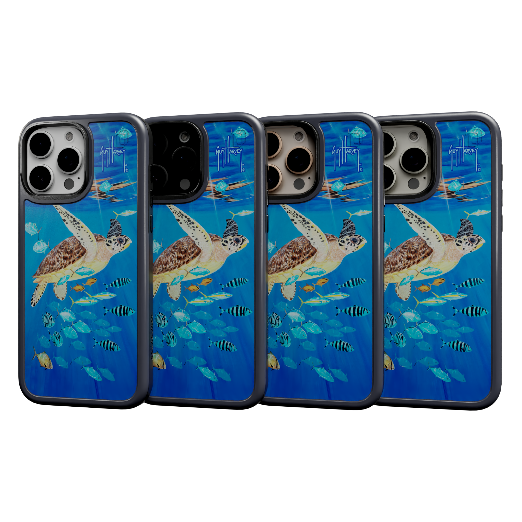 iPhone 16 Series | Protective MagSafe ® | Guy Harvey Originals - Platas Hawksbill iPhone 16 Pro Max / Future Dusk