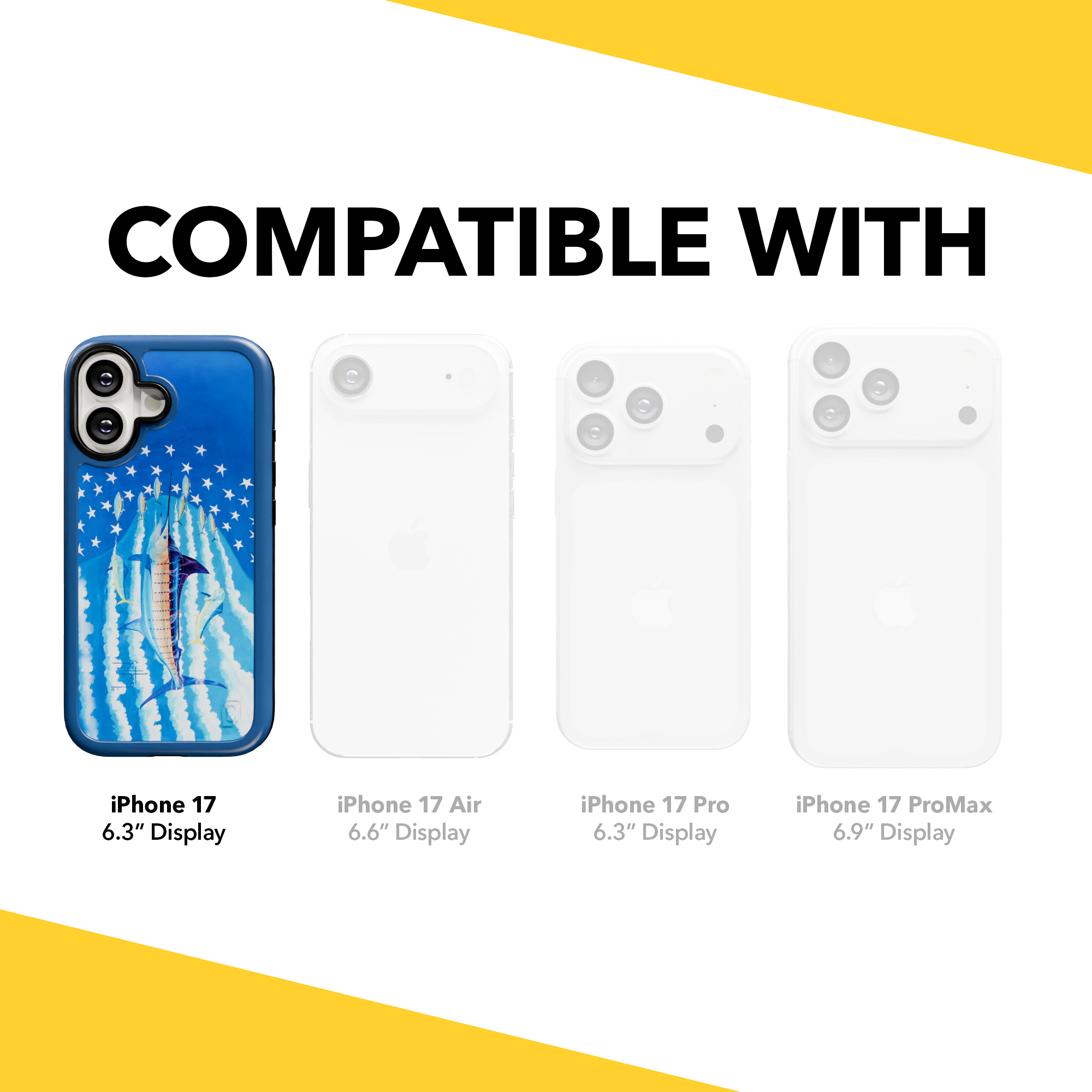 Guy Harvey Collection - Blue Stars and Stripes for iPhone 17 Series Blue Stars and Stripes / iPhone 17 / Blue
