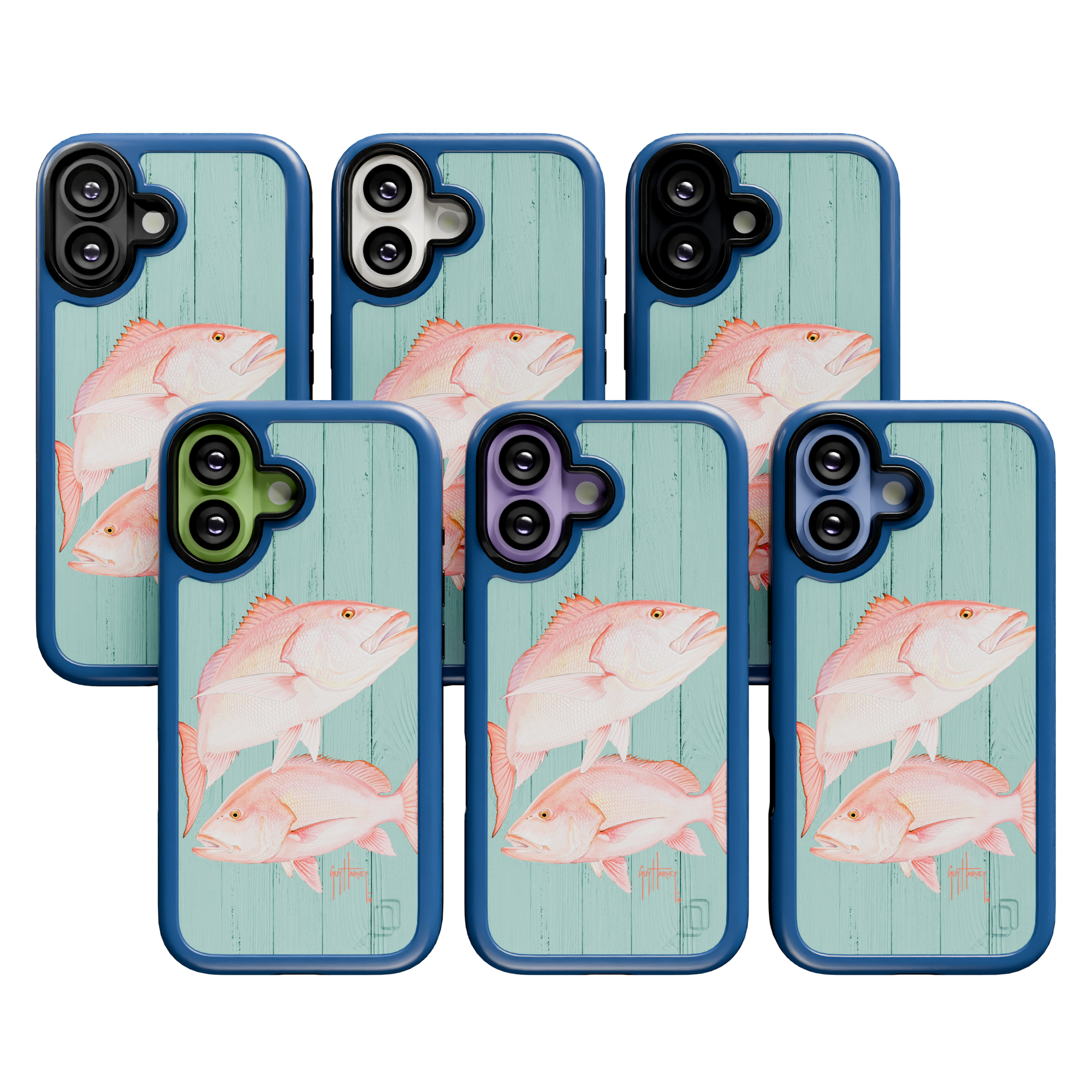 Guy Harvey Collection - Double Snapper for iPhone 17 Series Snapper / iPhone 17 / Blue
