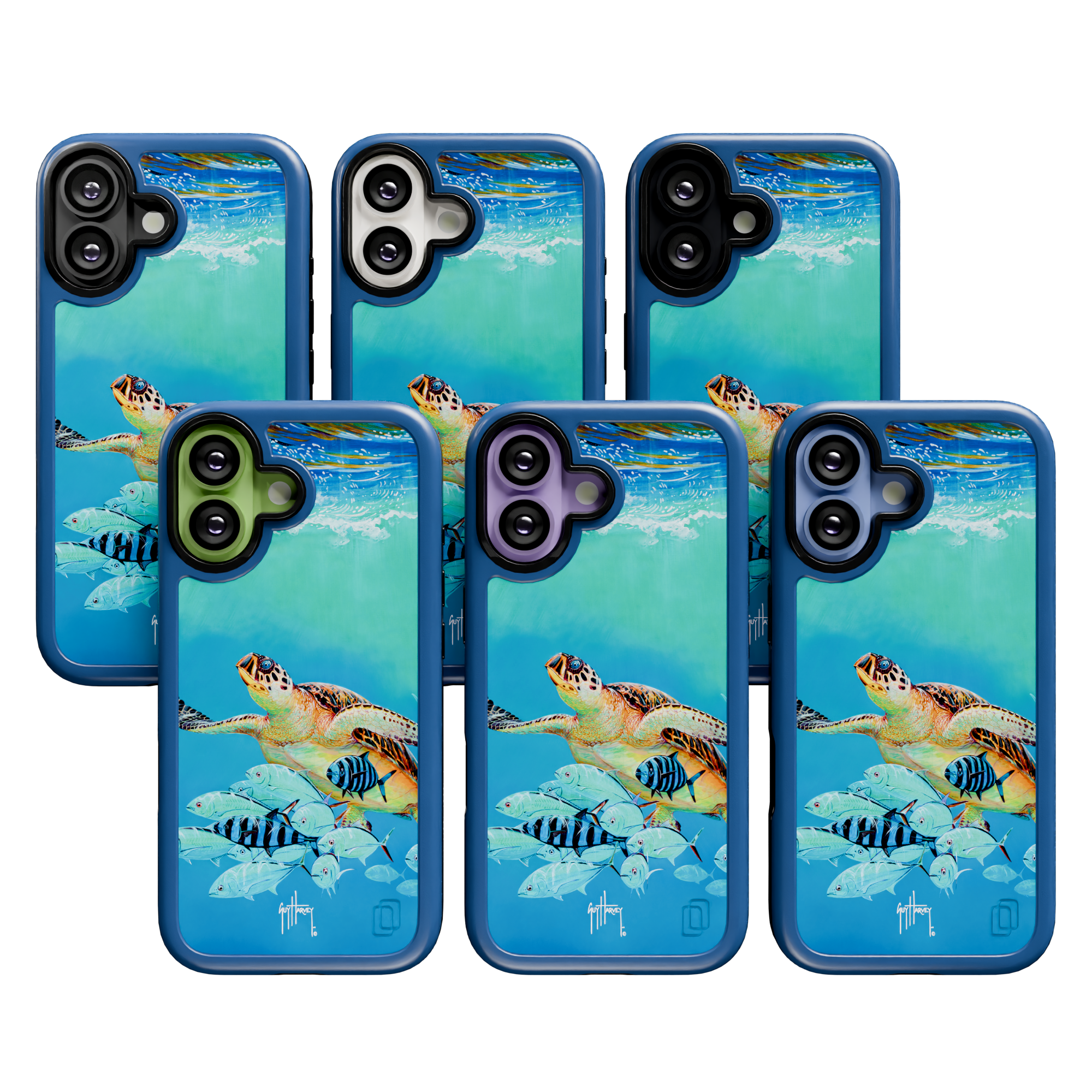 Guy Harvey Collection - Hawksbill Caravan for iPhone 17 Series Hawksbill Caravan / iPhone 17 / Blue