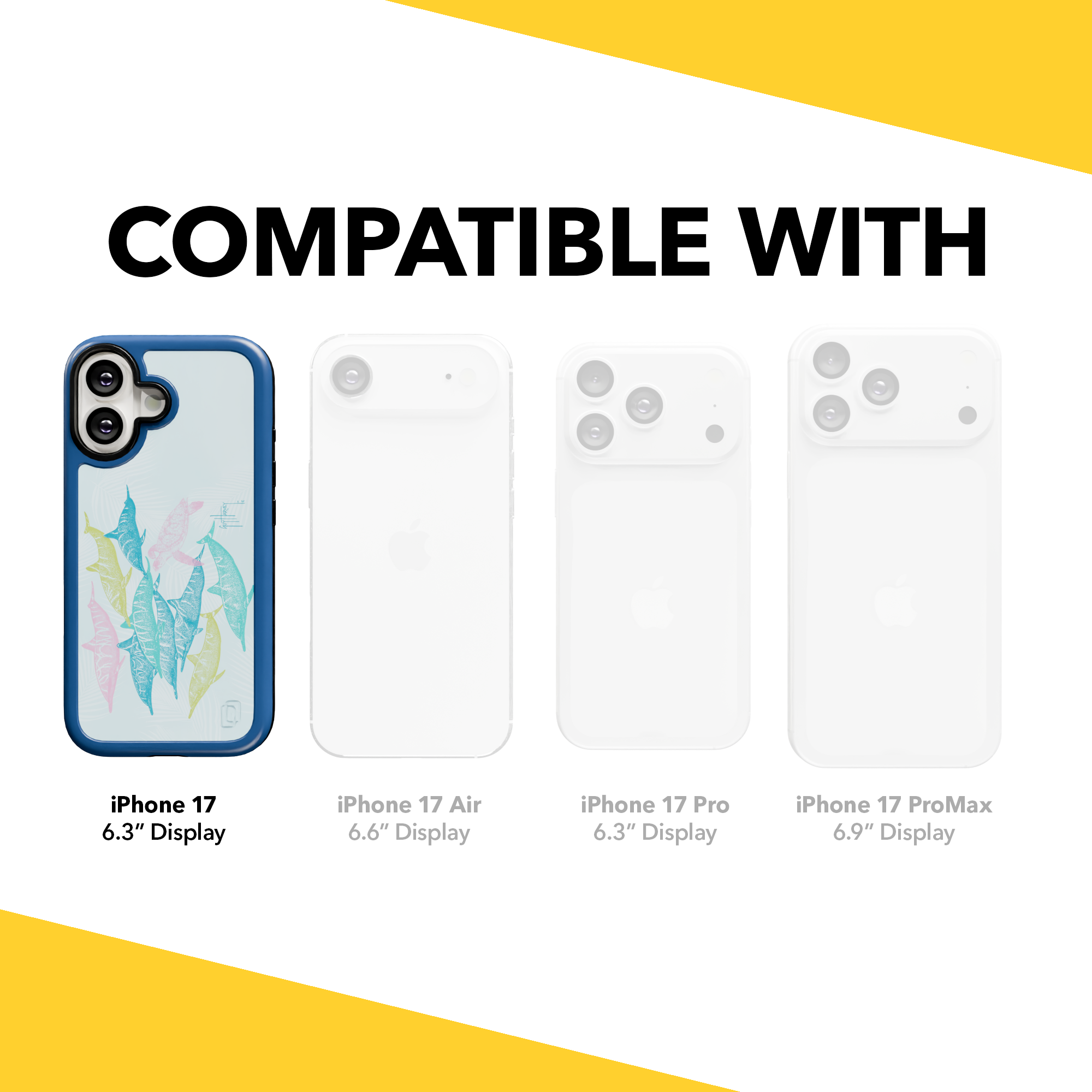 Guy Harvey Collection - Turtle And Dolphins for iPhone 17 Series Turtle and Dolphins / iPhone 17 / Blue