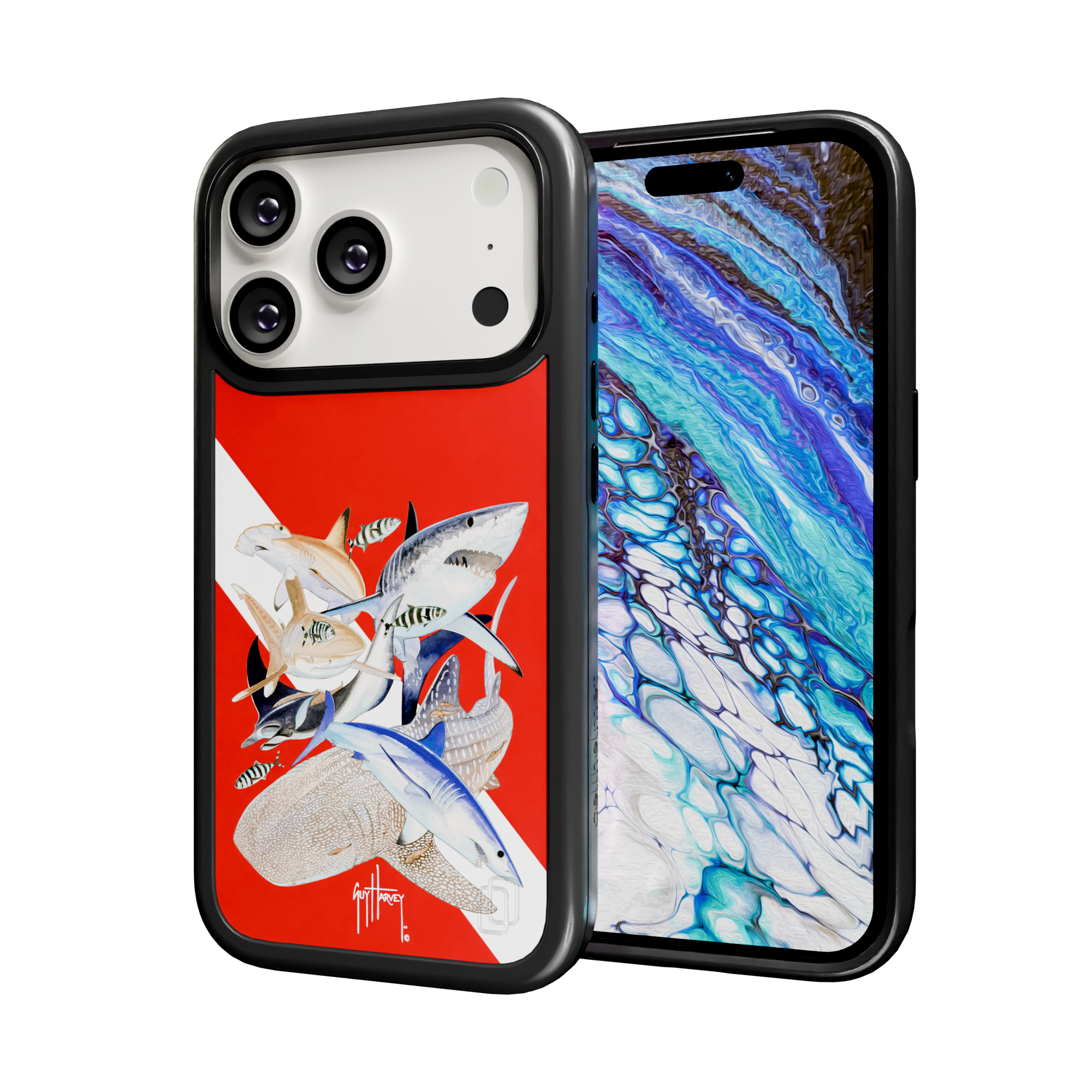 Guy Harvey Collection - Dive Flag for iPhone 17 Series Dive Flag / iPhone 17 Pro / Black
