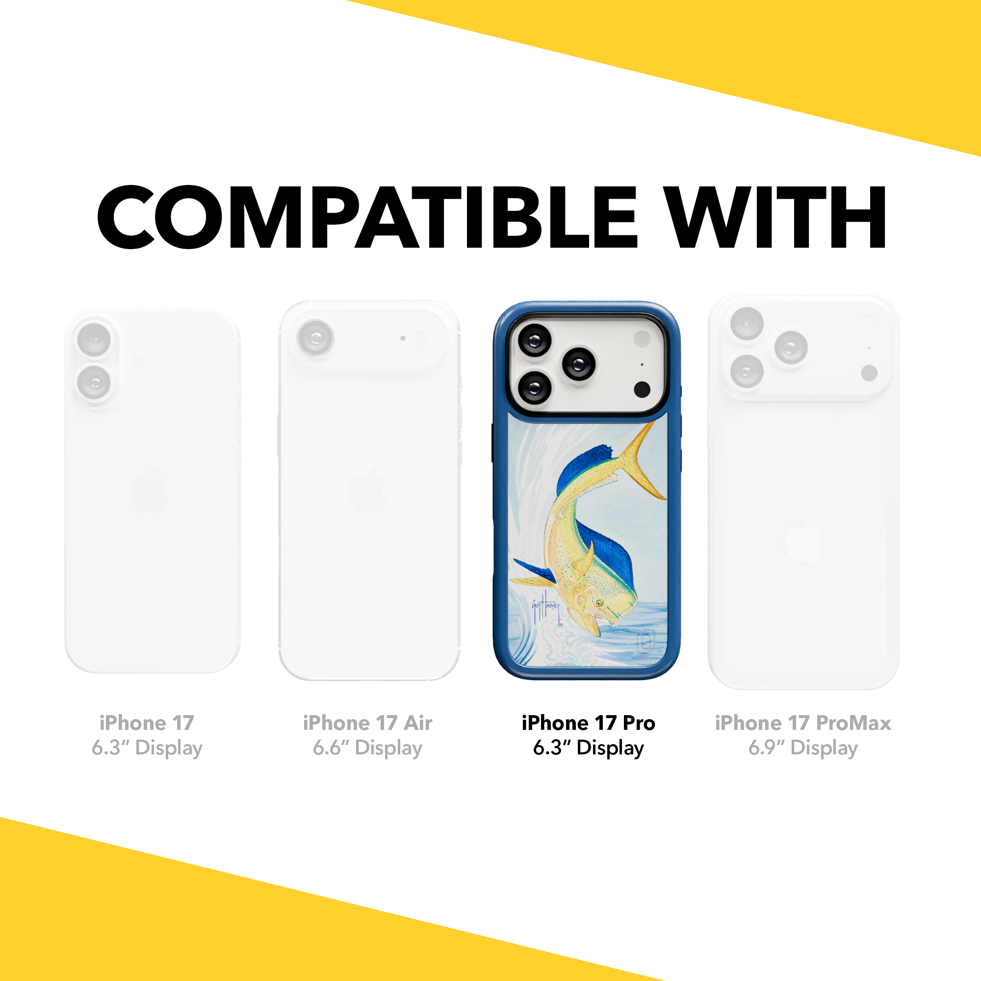 Guy Harvey Collection - Mahi for iPhone 17 Series Mahi / iPhone 17 Pro / Blue