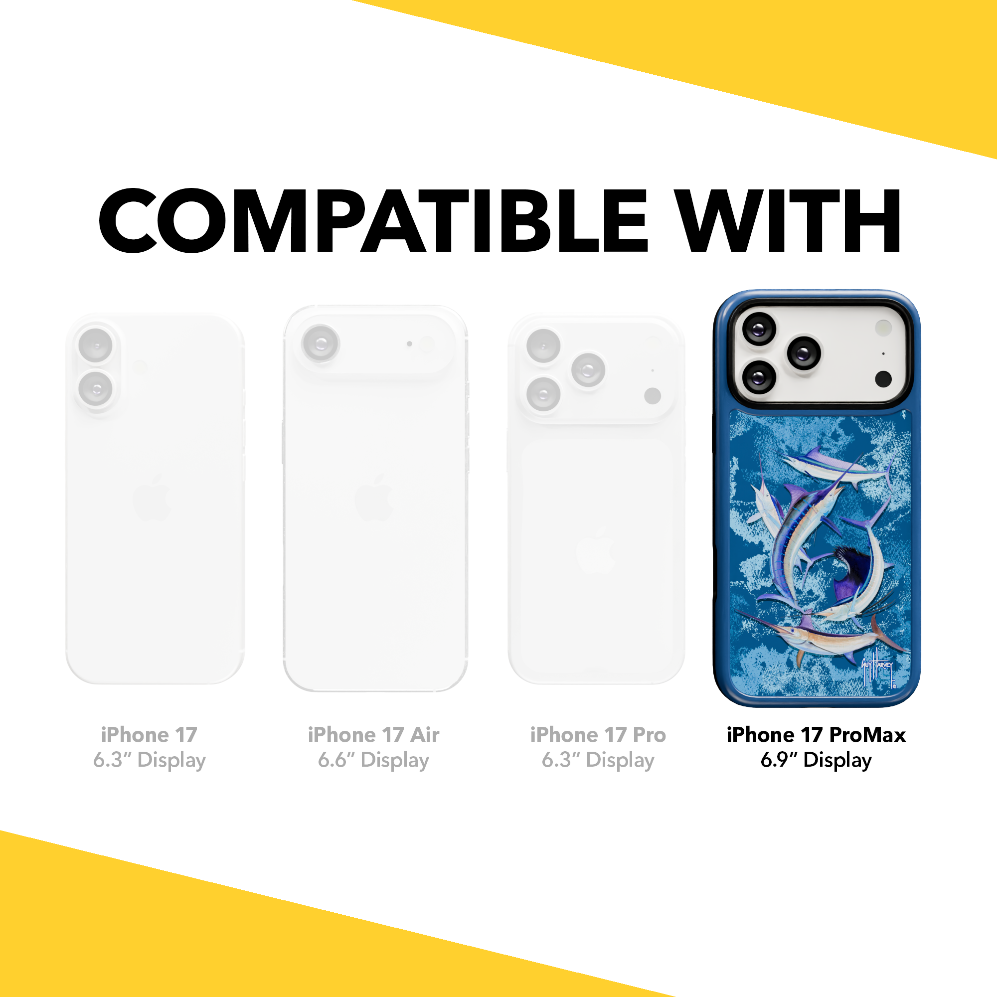 Guy Harvey Collection - Billfish for iPhone 17 Series Billfish / iPhone 17 Pro Max / Blue