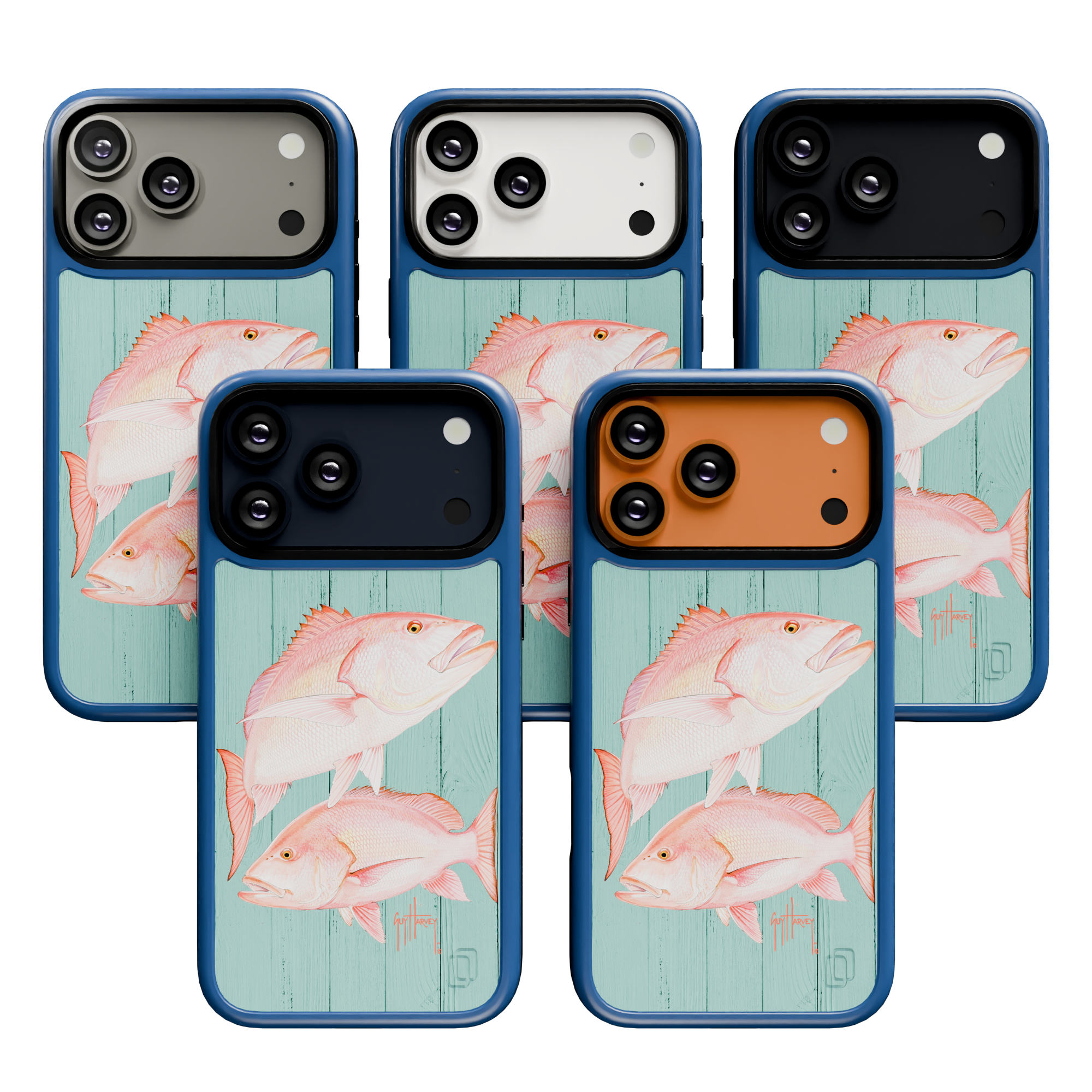 Guy Harvey Collection - Double Snapper for iPhone 17 Series Snapper / iPhone 17 Pro Max / Blue