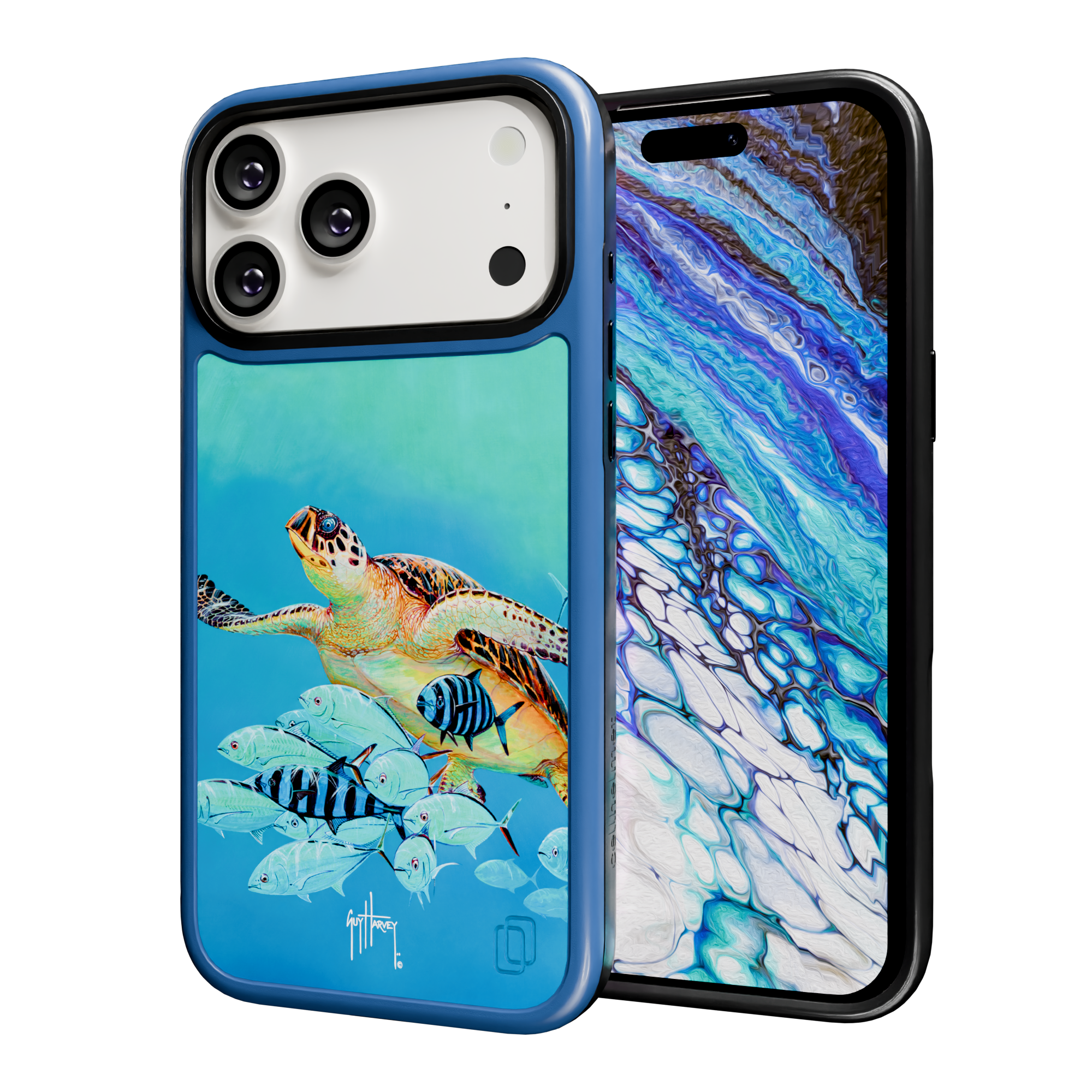 Guy Harvey Collection - Hawksbill Caravan for iPhone 17 Series Hawksbill Caravan / iPhone 17 Pro Max / Blue
