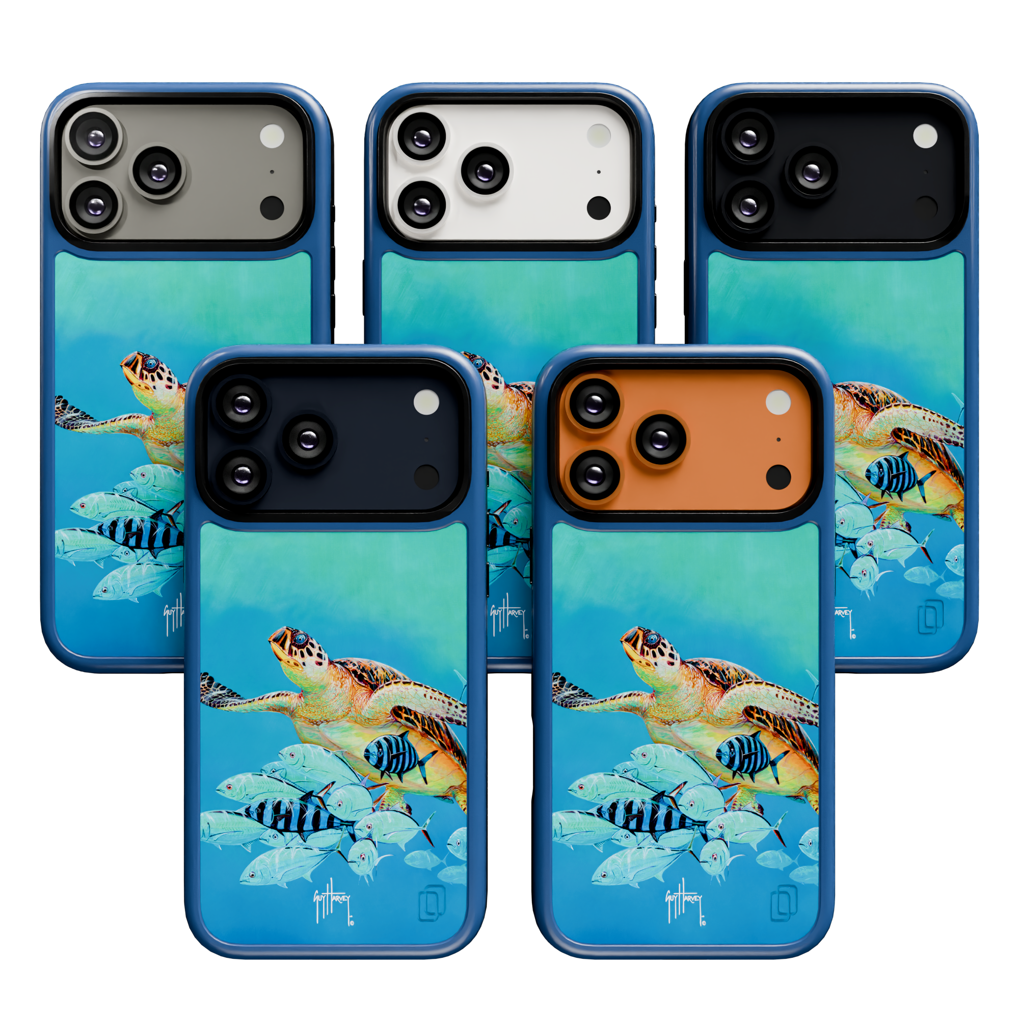 Guy Harvey Collection - Hawksbill Caravan for iPhone 17 Series Hawksbill Caravan / iPhone 17 Pro Max / Blue